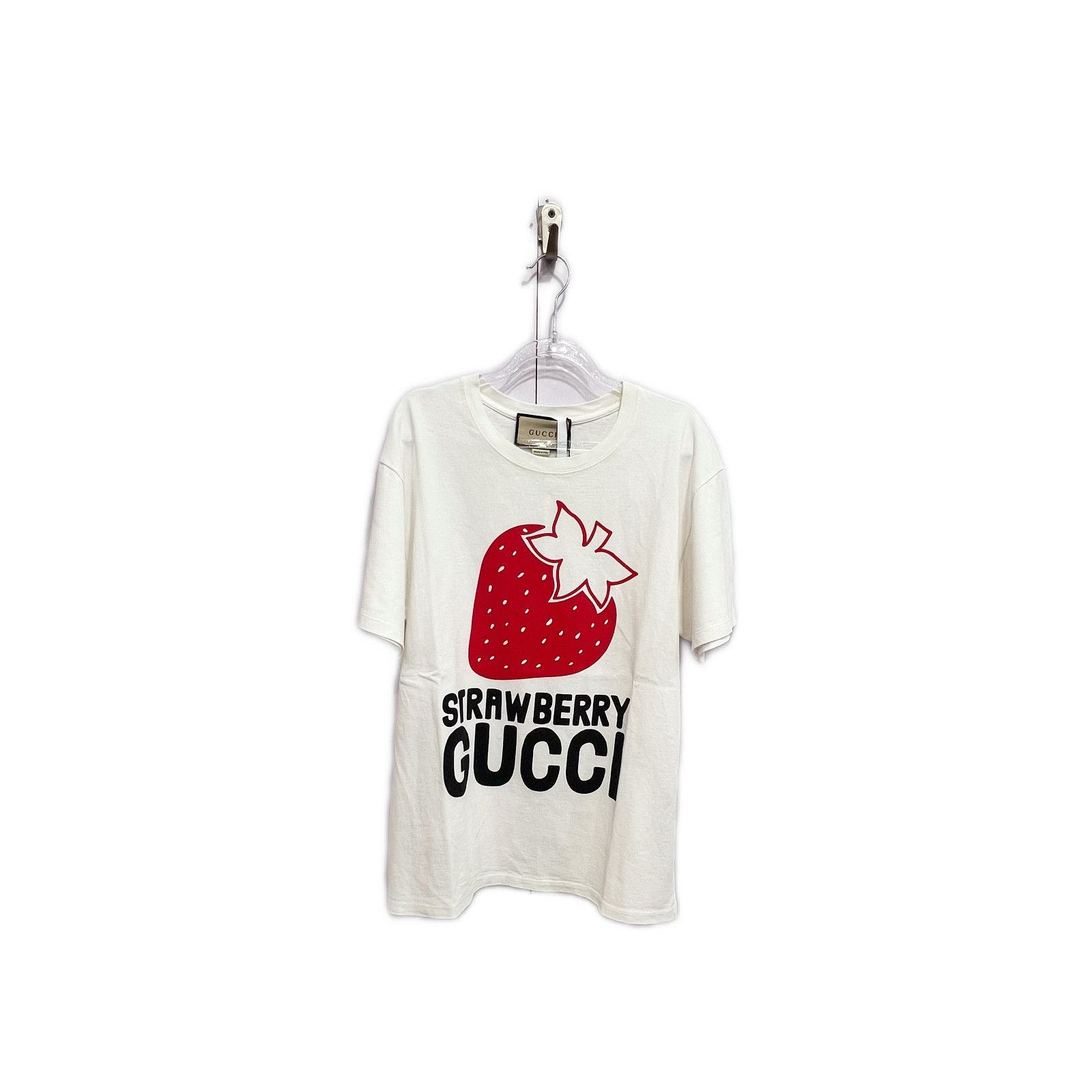Gucci Gucci Strawberry Logo T-Shirt XS Size XS / US 0-2 / IT 36-38 - 1 Thumbnail