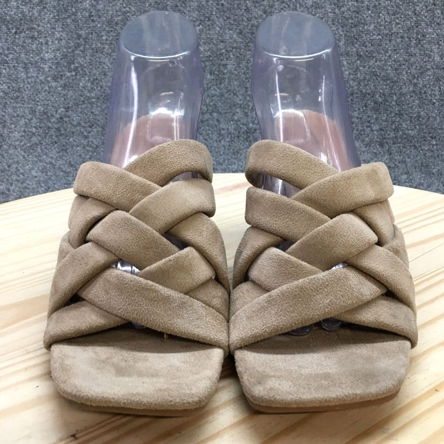 Vintage Universal Thread Sandals Womens 11 Andy Braided Strap Slip On Mule Slide Brown Size US 11 / IT 41 - 4 Thumbnail
