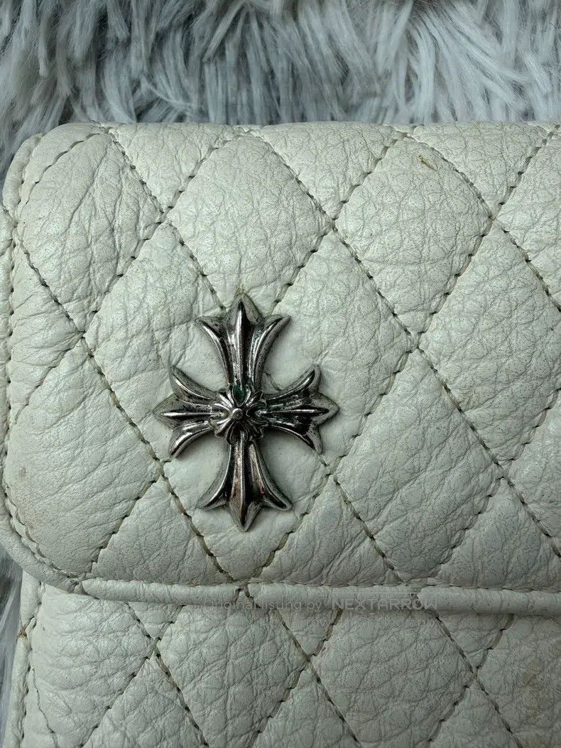 Chrome Hearts CHROME HEARTS White Double Cross Leather Bag Size ONE SIZE - 2 Thumbnail