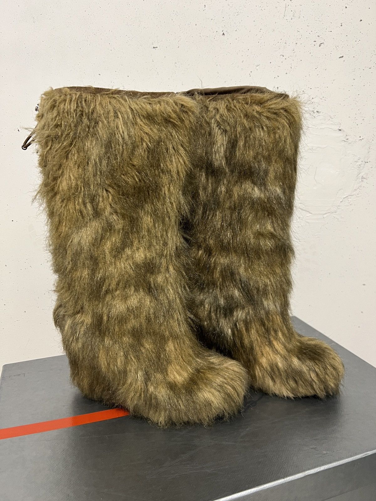 Prada Archive Prada Eco Fur Boots Shoes Size US 7 / IT 37 - 5 Thumbnail