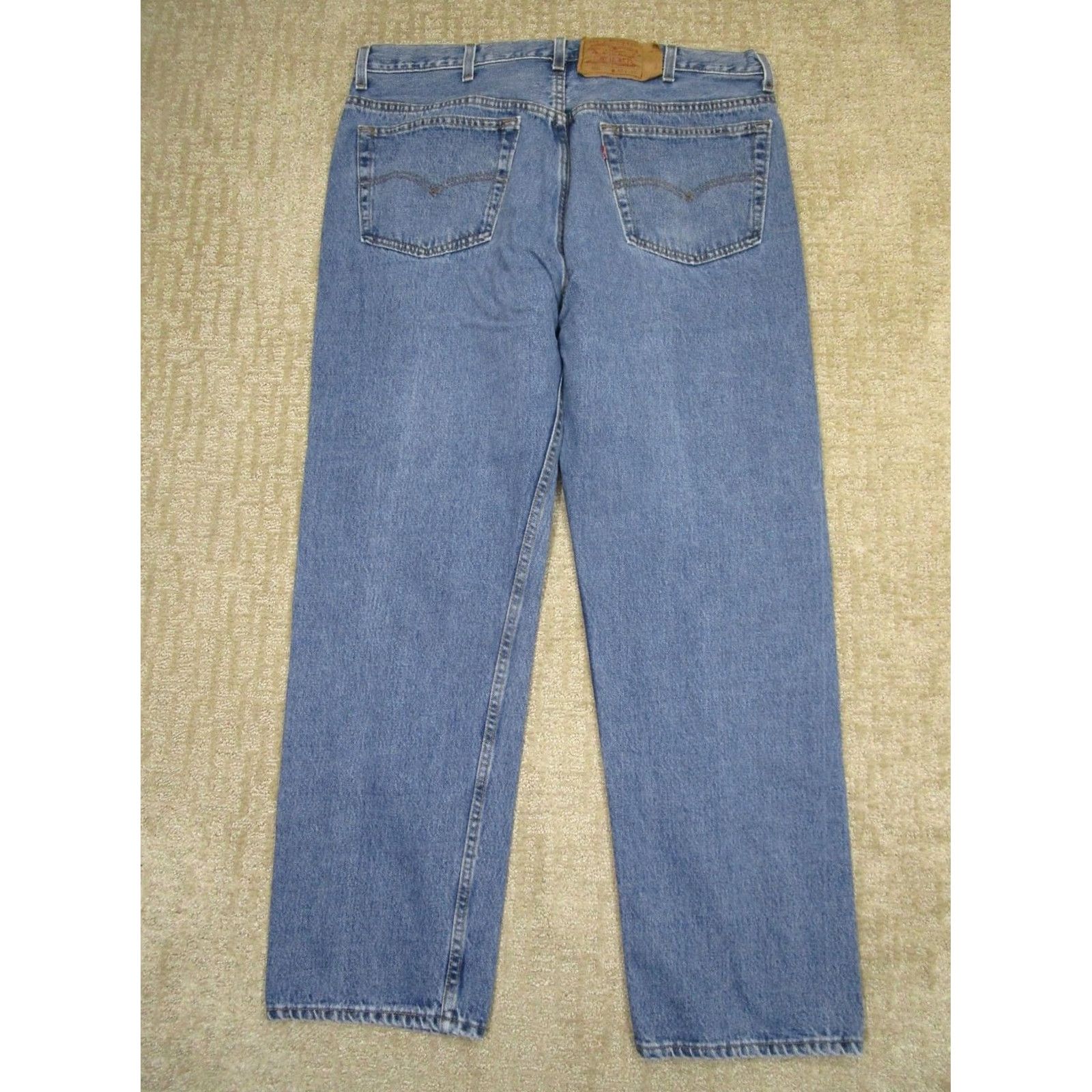Levi's VINTAGE Levi's 501 Jeans Men 40x30 Blue Button Fly Light Wash 80s USA Levi's 501 Original Fit Mens Jeans Size US 40 / EU 56 - 3 Thumbnail