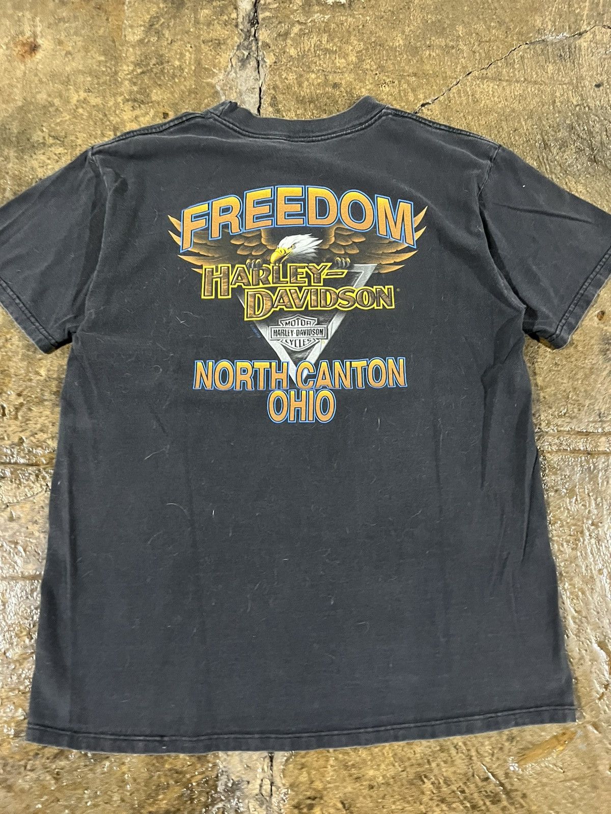 Harley Davidson × Vintage Crazy Vintage 90s Harley Davidson Biker Grunge Logo Tee Size US M / EU 48-50 / 2 - 6 Thumbnail