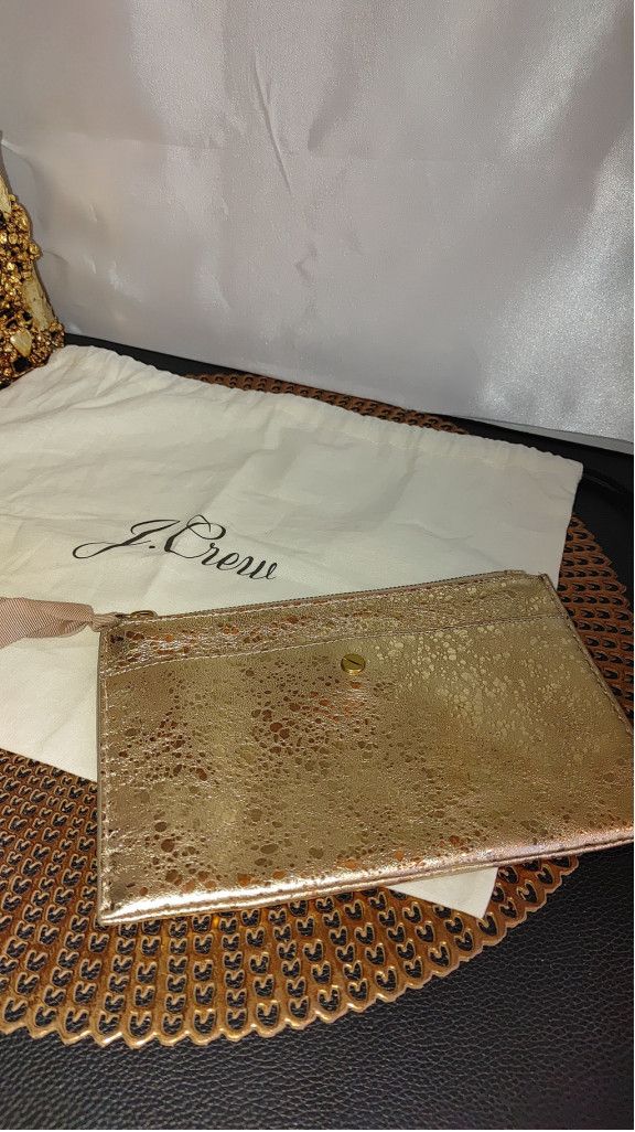 J.Crew J. Crew Gold Pouch Size ONE SIZE - 1 Thumbnail
