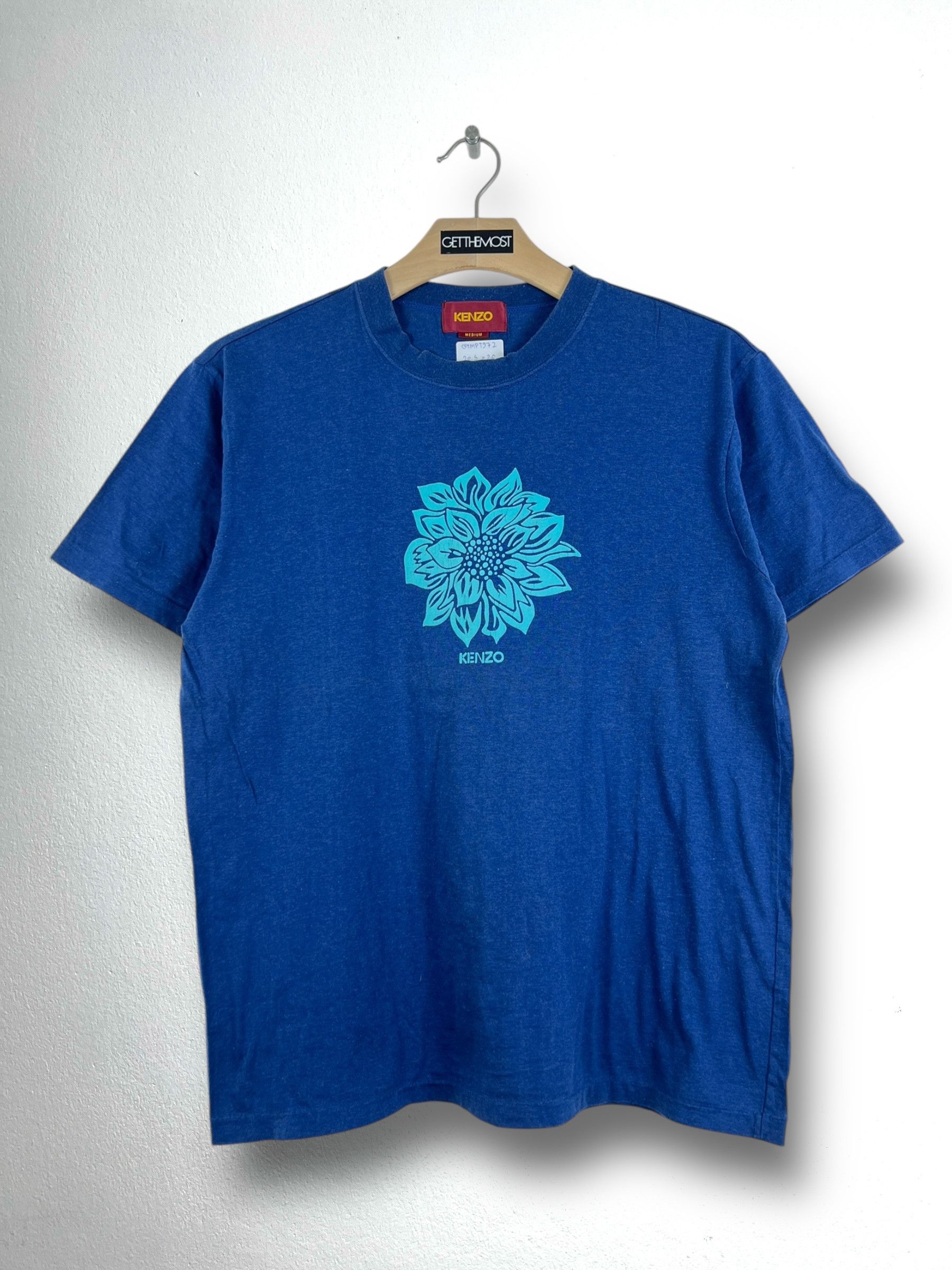 Japanese Brand × Kenzo × Vintage Vintage KENZO Flower Box Logo Tee (M) GTMPT972 Size US M / EU 48-50 / 2 - 1 Thumbnail