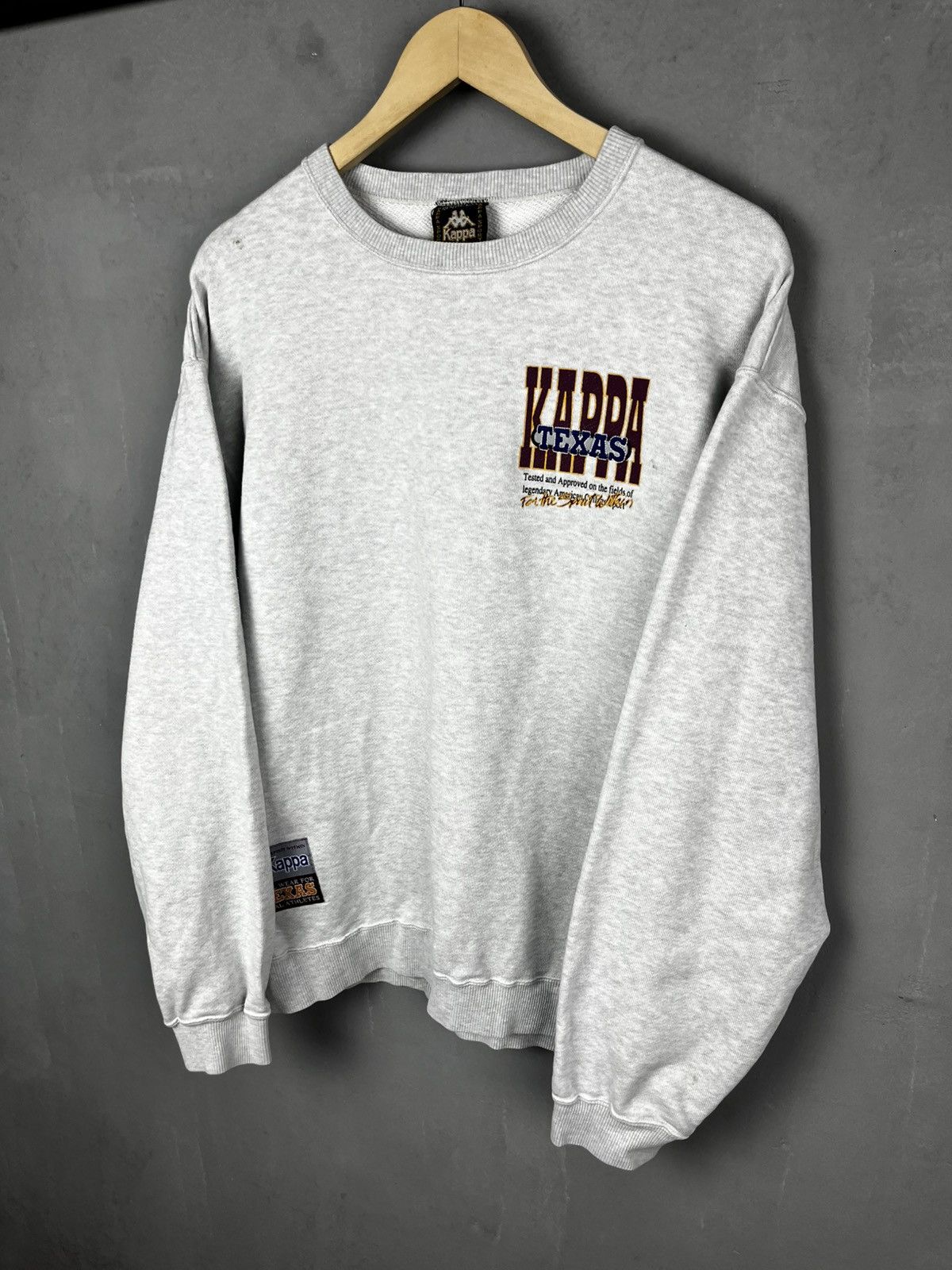 Kappa Kappa Texas vintage 90s sweatshirt Size US L / EU 52-54 / 3 - 1 Thumbnail
