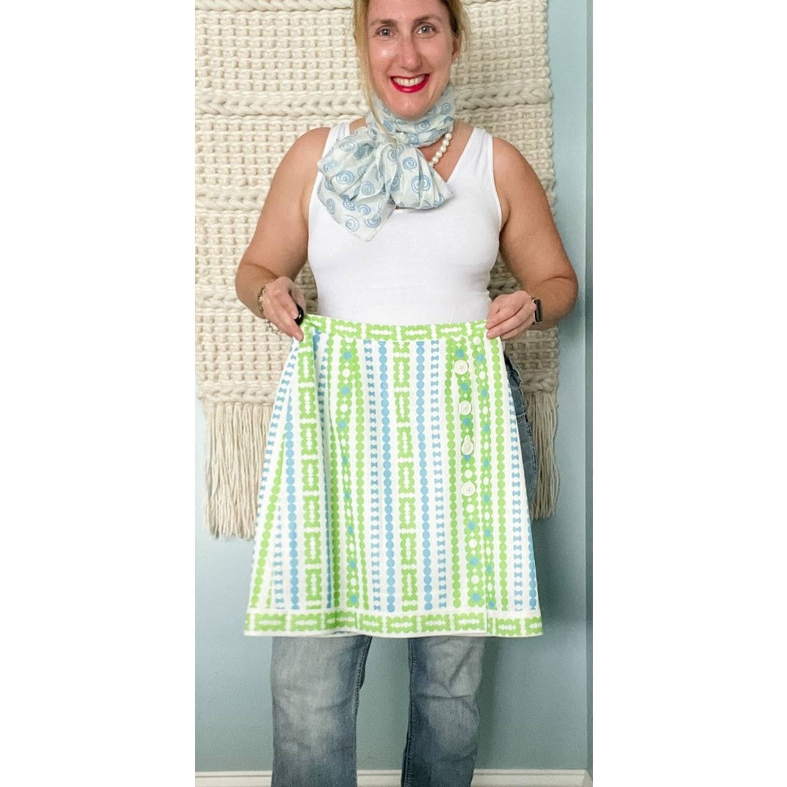 Vintage Vintage 70s floral polka dot groovy SKORT retro XS Size 25" / US 0 / IT 36 - 6 Thumbnail