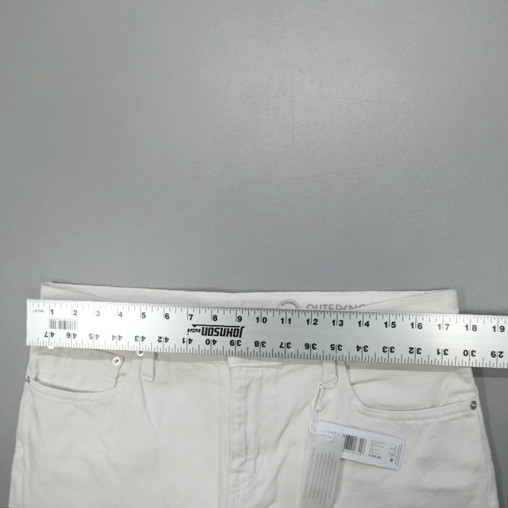 Outerknown Outerknown The Dunes Straight Jeans 34x30 SXC Organic Cotton Denim Mens Regular 5-Pocket Ivory Solid Size US 34 / EU 50 - 6 Thumbnail