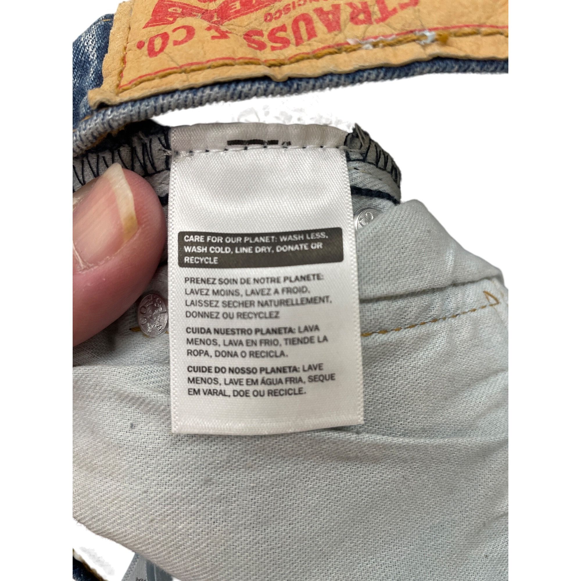 Levi's Levis 505 Mens Straight Fit Blue Denim Jeans Size 40x34 SKU Size US 40 / EU 56 - 9 Thumbnail