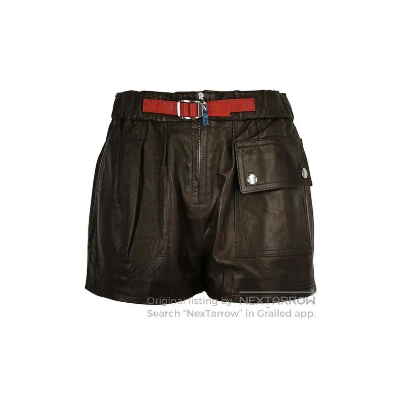Louis Vuitton Louis Vuitton Colors Zip-Up Leather Shorts. Size US 34 / EU 50 - 1 Thumbnail