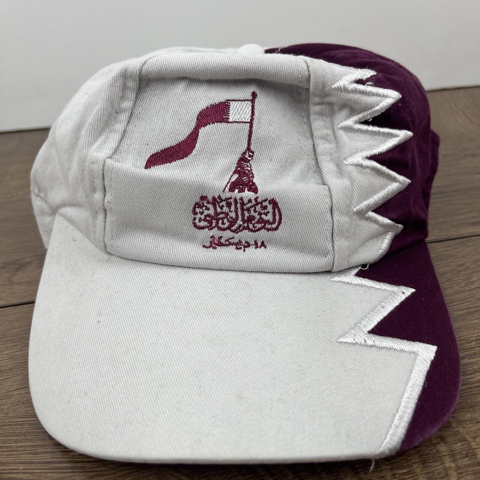 Other Qatar Hat Qatar Red White Hat Adjustable Adult Size Hat Whit Size ONE SIZE - 5 Thumbnail