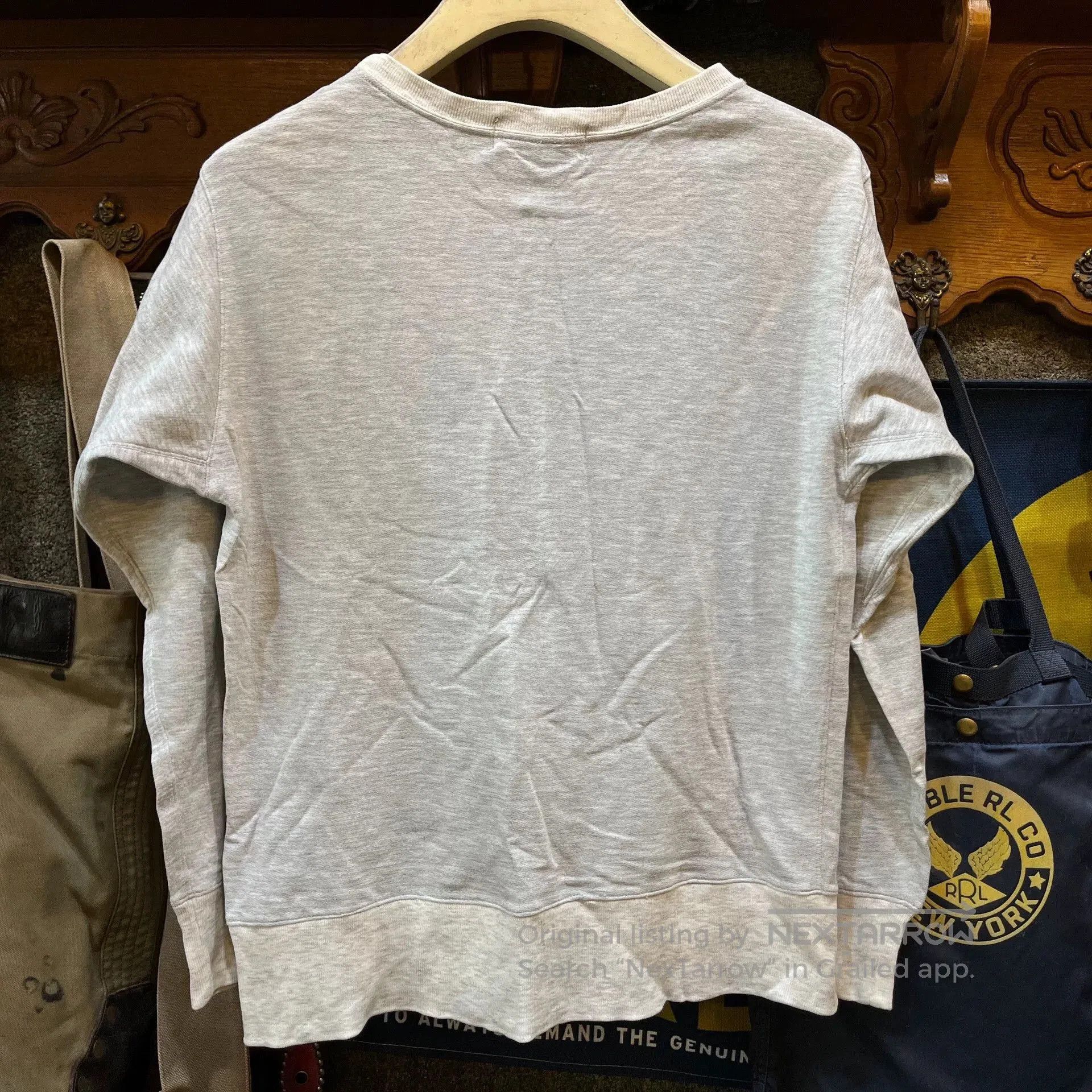RRL Ralph Lauren gray long sleeve sweatshirt by double rl. Size US M / EU 48-50 / 2 - 2 Thumbnail