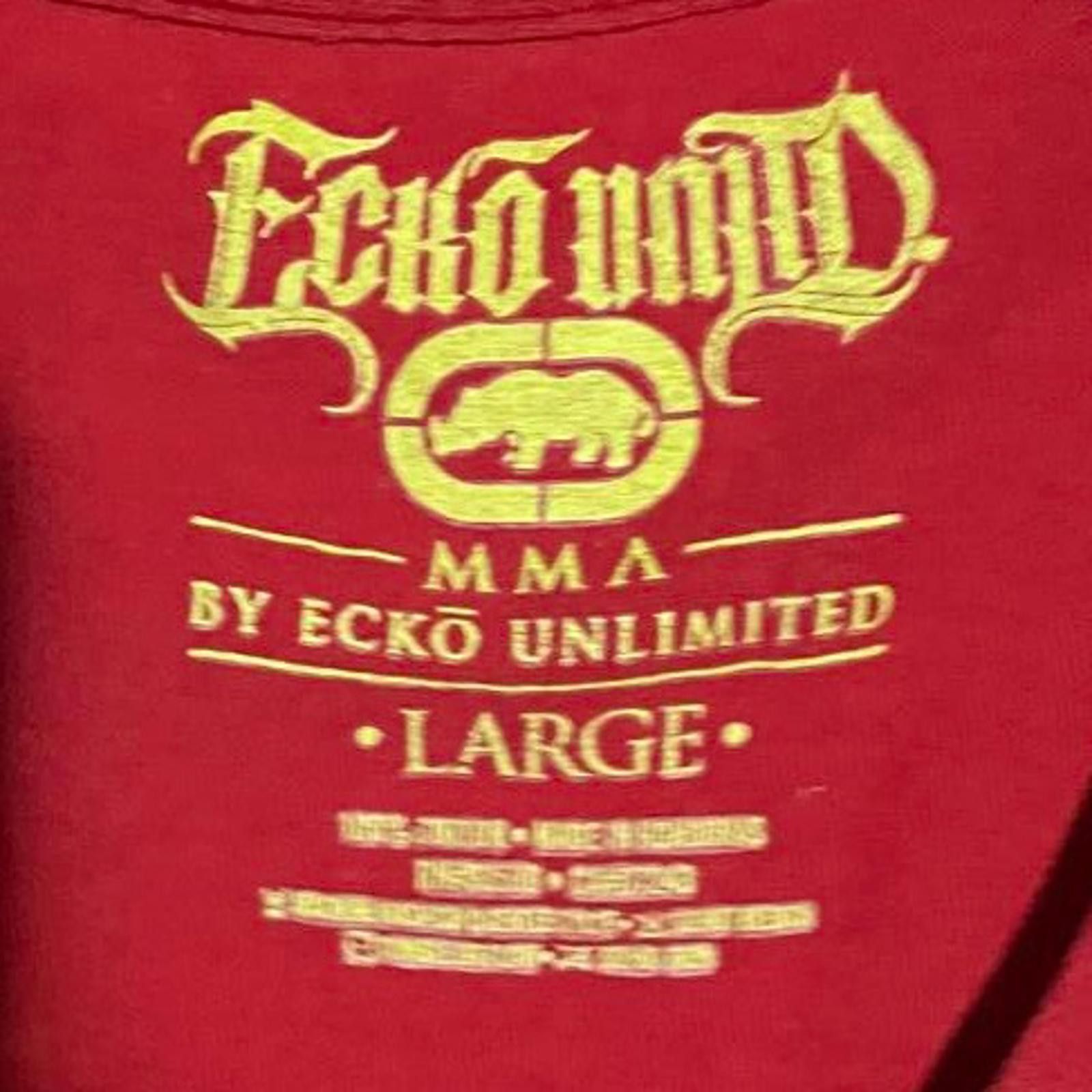 Ecko Unltd. Ecko Unltd. MMA Skull Styled Black & Red Graphic L T-Shirt Size US L / EU 52-54 / 3 - 2 Thumbnail
