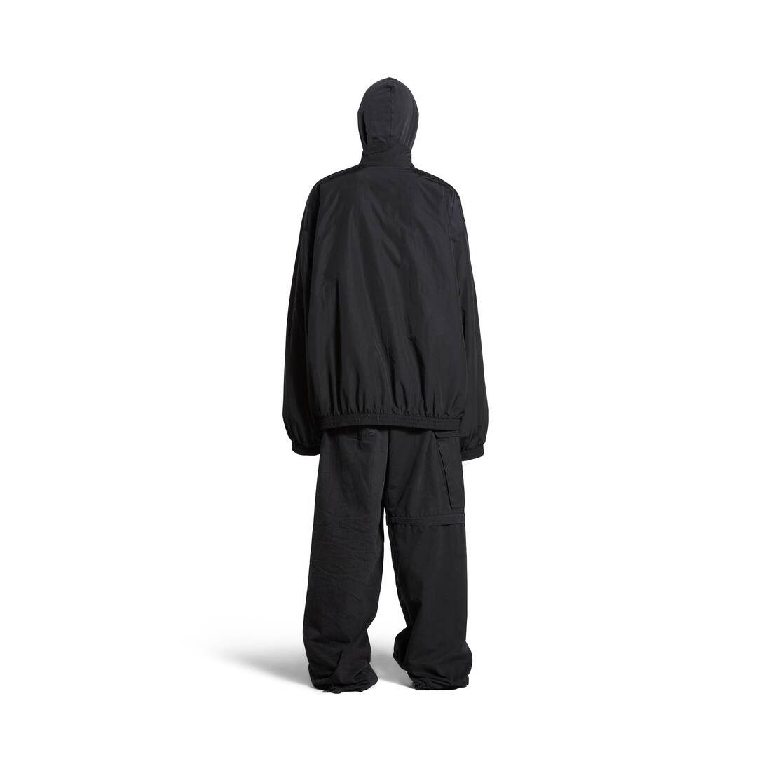Balenciaga o1s1rm0825 Stencil Type Tracksuit Jacket in Black Size US XS / EU 42 / 0 - 4 Thumbnail