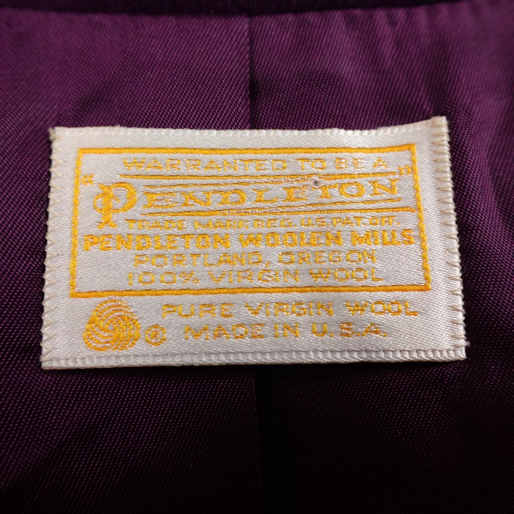 Pendleton VTG Pendleton Blazer Womens 16 Purple Wool Sport Coat Suit Jacket Top USA 80s Size XXL / US 16-18 / IT 52-54 - 4 Thumbnail