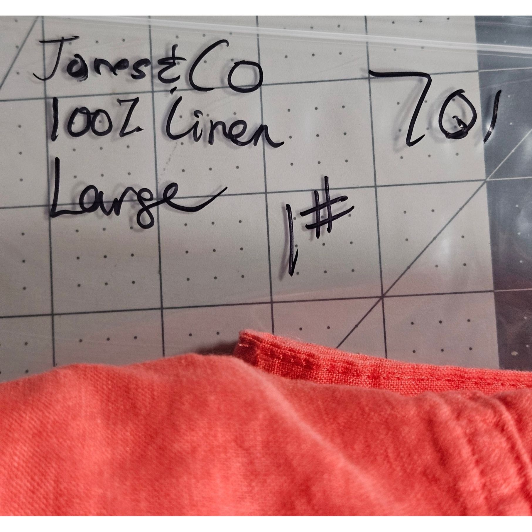 Other Jones & Co Women Coral Linen Jacket M Vacation Core Coastal Size L / US 10 / IT 46 - 7 Thumbnail