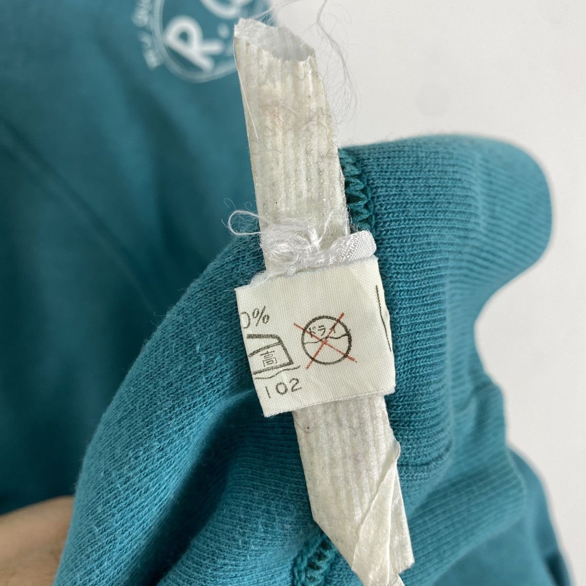 Vintage Vintage Rubicon R.CO Teal Sleeve Print Sweatshirt Japan L Size US L / EU 52-54 / 3 - 11 Thumbnail