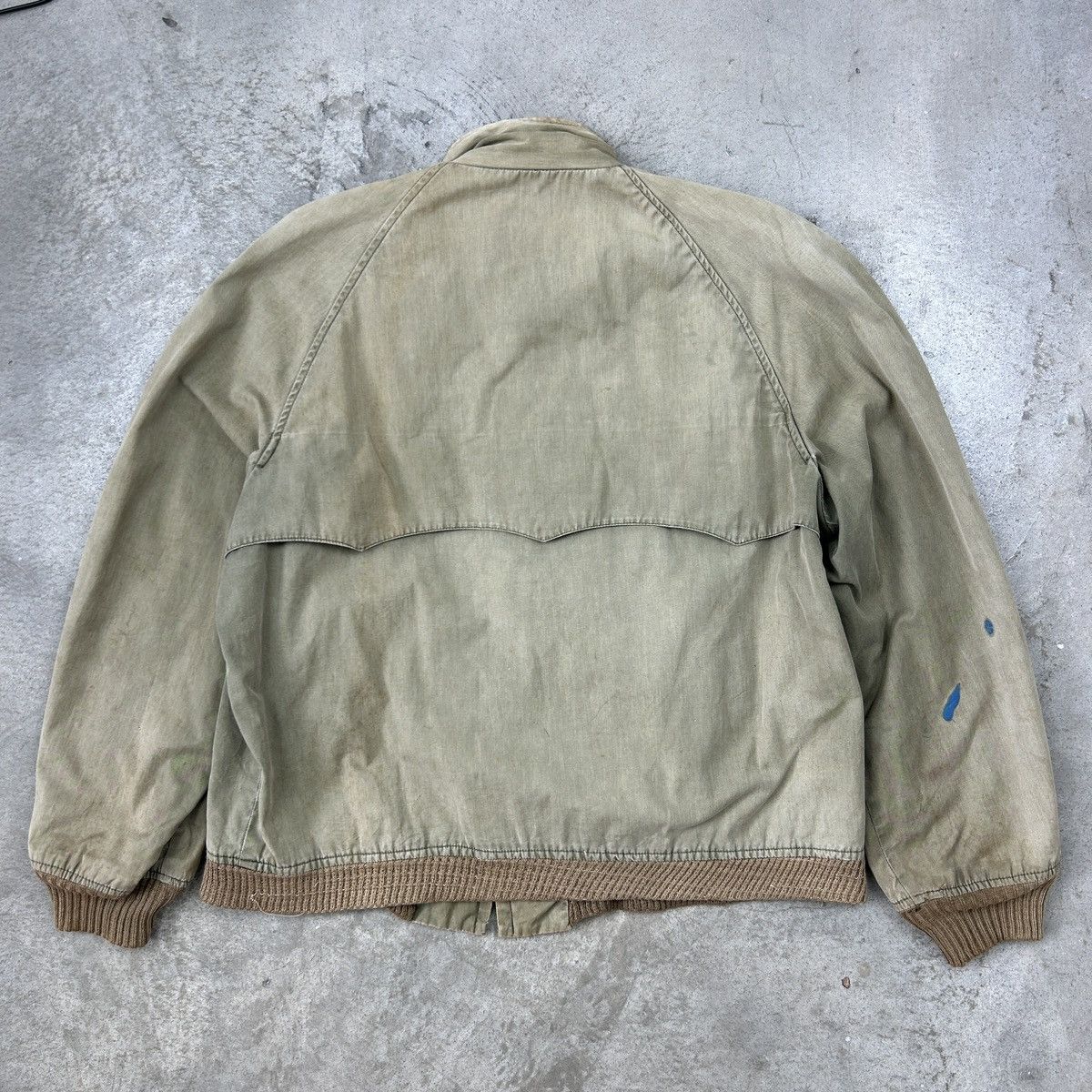 Vintage 1980s Distressed English Work Jacket Baradak by Spatz Size US L / EU 52-54 / 3 - 25 Thumbnail