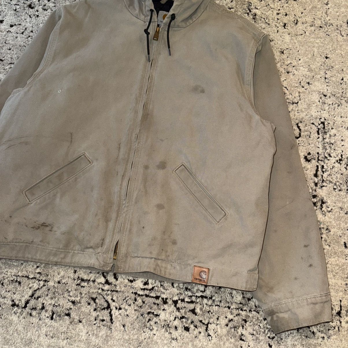 Carhartt × Vintage VINAGE CARHARTT HOODED DUCK CANVAS DISTRESSED WORK JACKET Size US XXL / EU 58 / 5 - 5 Thumbnail