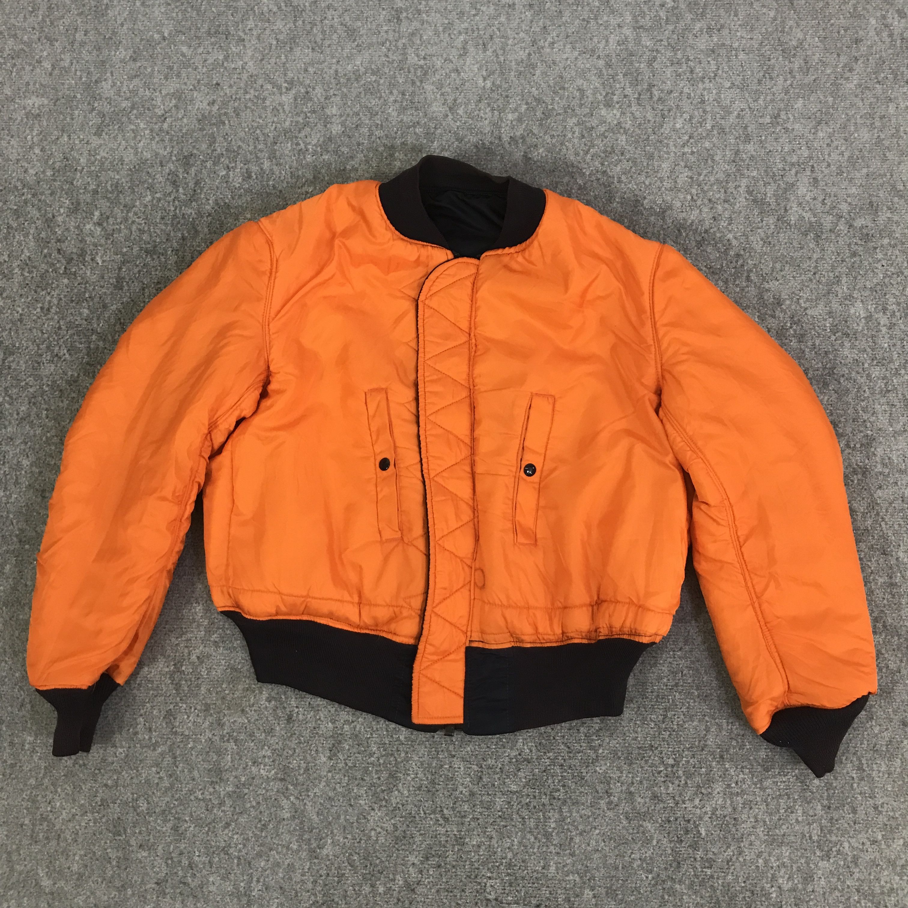 Alpha Industries VTG 1968 ALPHA INDUSTRIES BOMBERS NAVY JACKET K78B7 Size US L / EU 52-54 / 3 - 3 Thumbnail