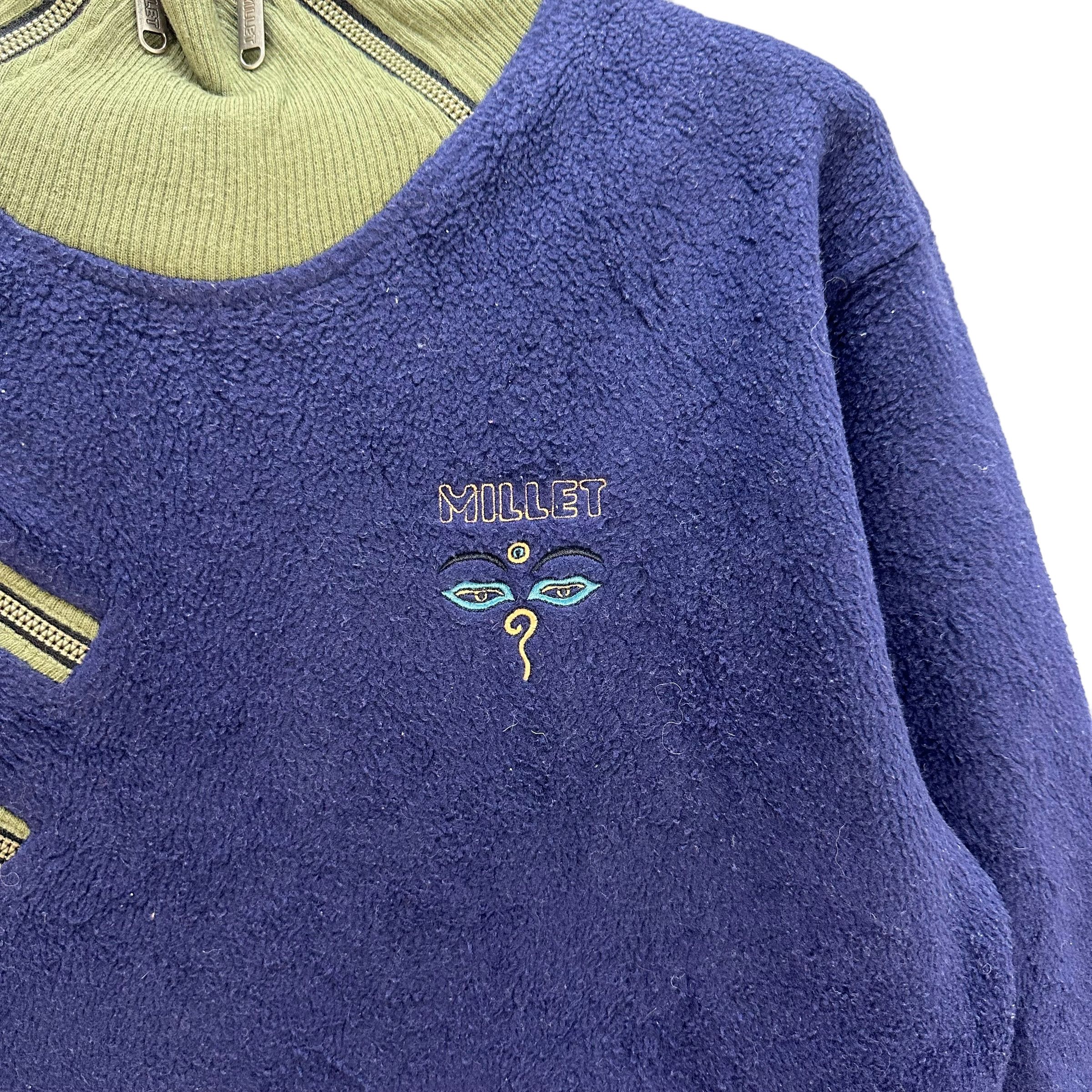 Japanese Brand MILLET NICE DESIGN FLEECE #8059-199 Size US S / EU 44-46 / 1 - 3 Thumbnail