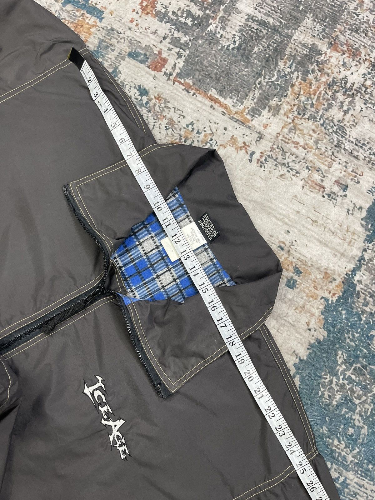 Vintage Vtg 90s Ice Age Plaid Flannel Lining Zipper Jacket Size US L / EU 52-54 / 3 - 13 Thumbnail