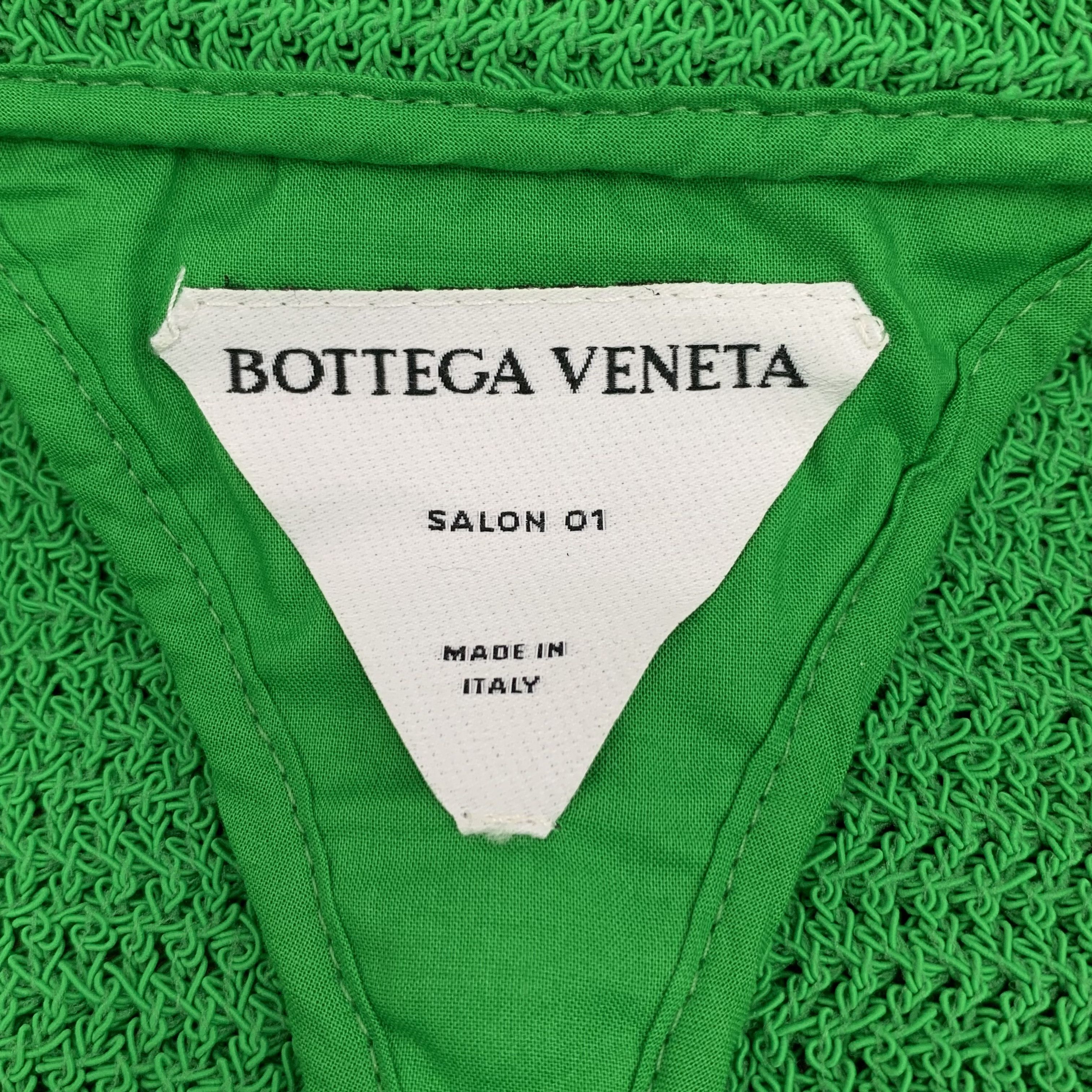 Bottega Veneta Bottega Veneta Jacket – Green Cotton (Size XXS) Size XXS / US 00 / IT 34 - 2 Thumbnail