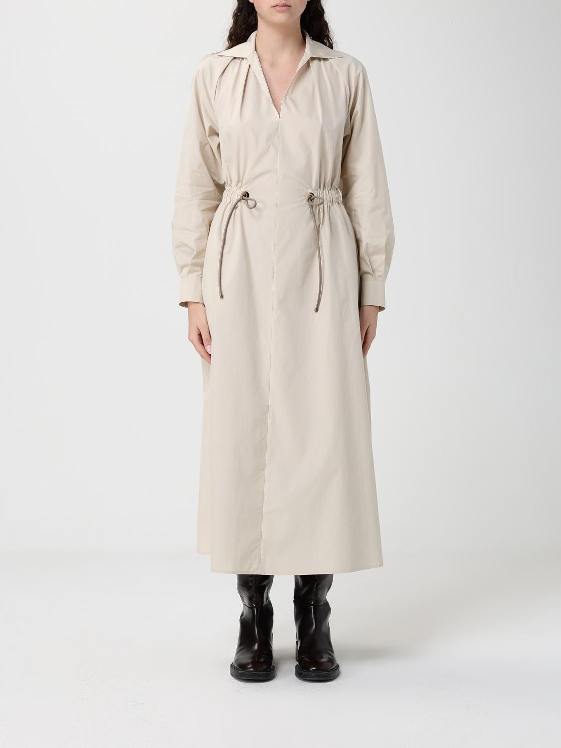 Max Mara Max Mara Dress Woman Beige Size XS / US 0-2 / IT 36-38 - 1 Thumbnail