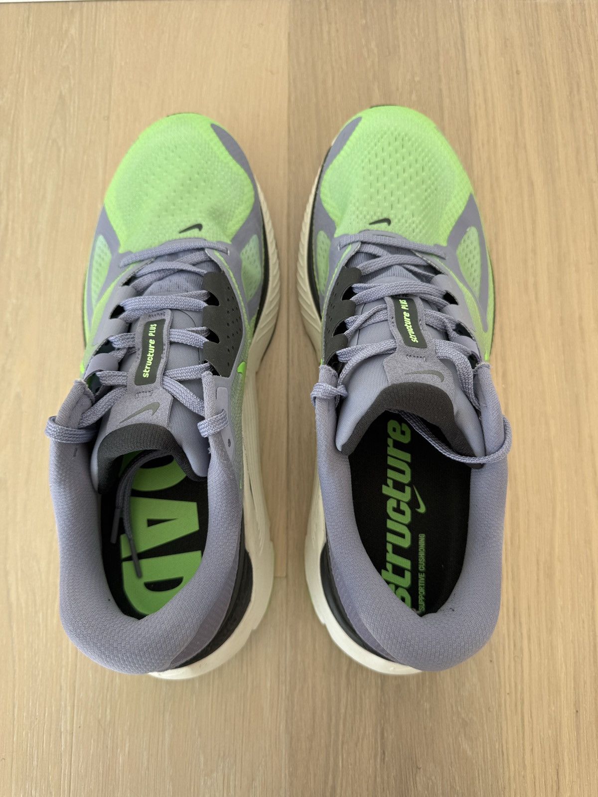 Nike Nike Structure Plus Iron Purple Voltage Green Size US 11.5 / EU 44-45 - 6 Thumbnail
