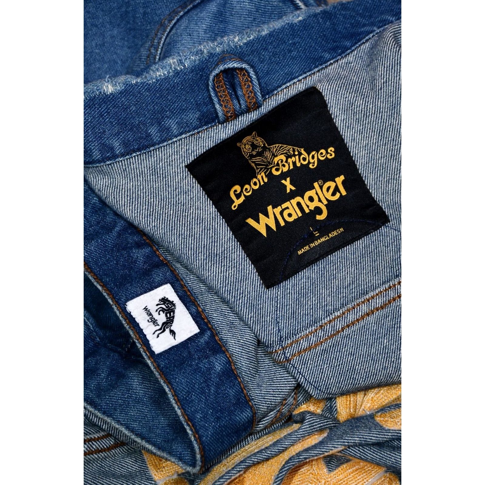 Wrangler WRANGLER MR. WRANGLER Denim Jacket Worn Indigo L Wrangler X Leon Bridges - Jacket, Men, Size L, Blue, Casual, Regular Fit Size US L / EU 52-54 / 3 - 7 Thumbnail