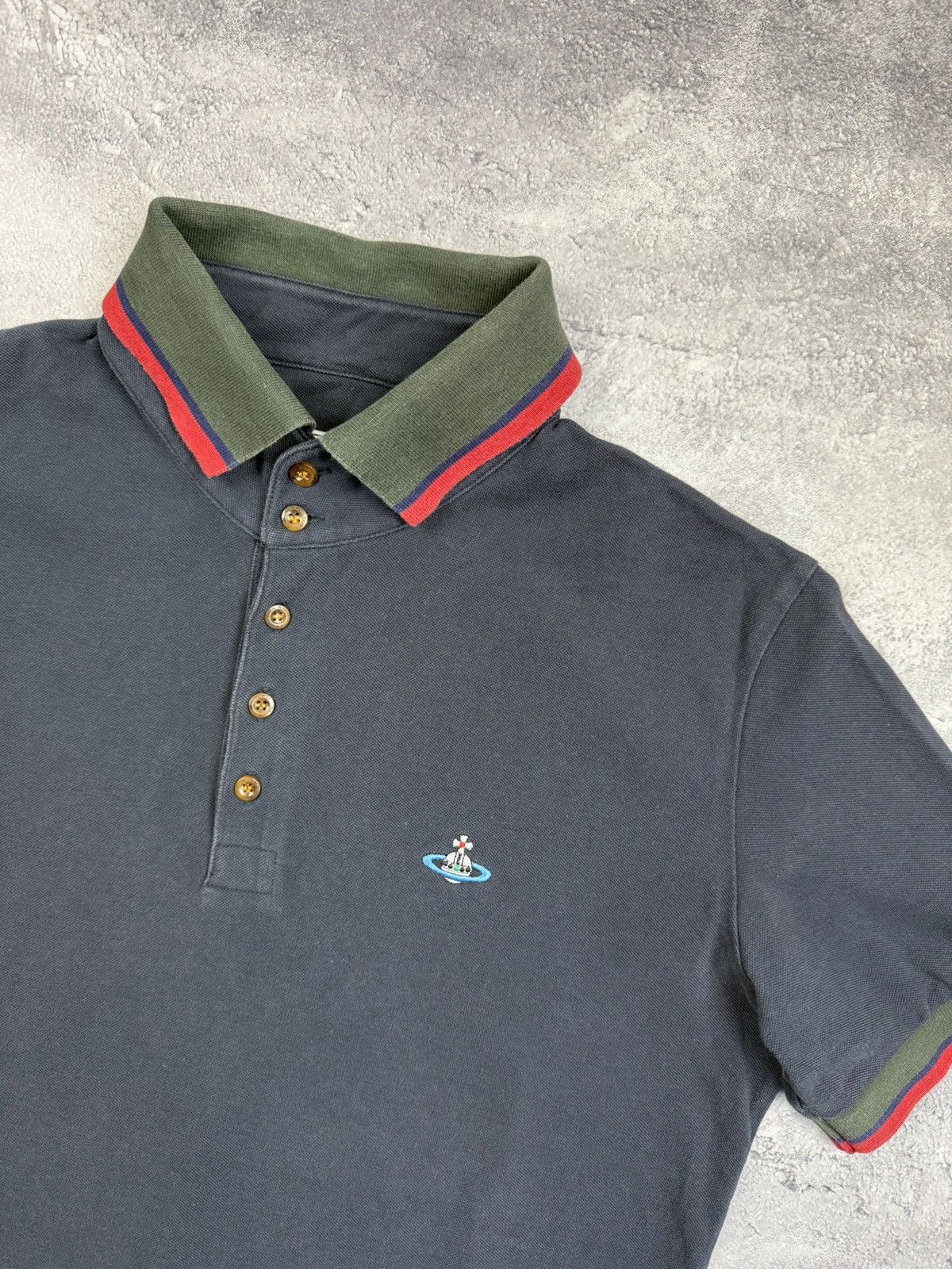 Vintage Vivienne Westwood Polo Shirt Luxury Orb Logo Y2K