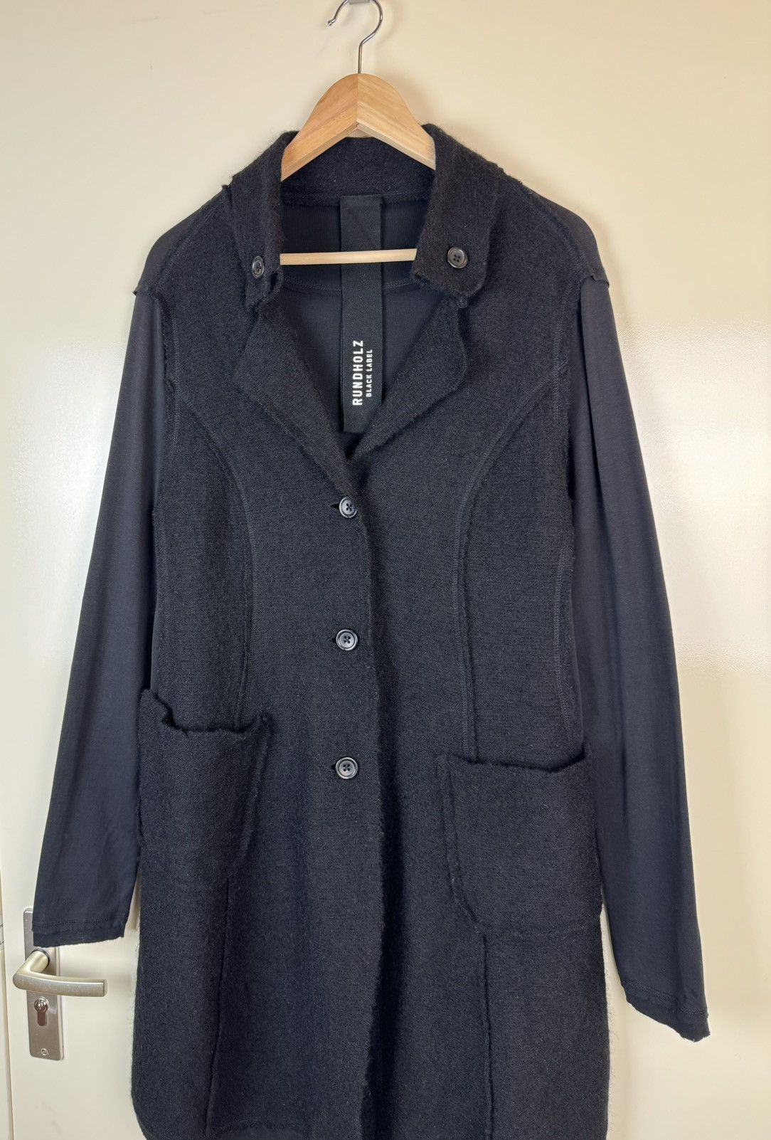 Rundholz Rundholz black lable boiled virgin wool tulip coat trench Size L / US 10 / IT 46 - 2 Thumbnail