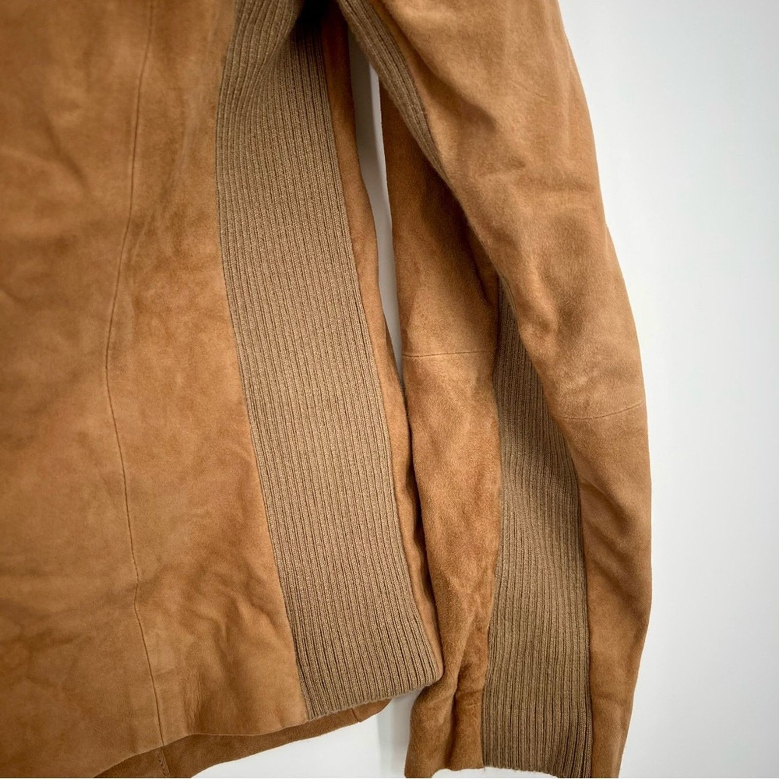 Vince Vince Goat Leather Zip Up Suede Jacket Motorcycle Biker L Size L / US 10 / IT 46 - 14 Thumbnail