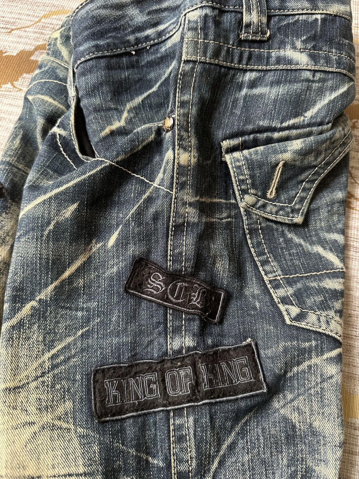 Japanese Brand Tommorow Claw Marks Patches Design Denim Size US 32 / EU 48 - 15 Thumbnail