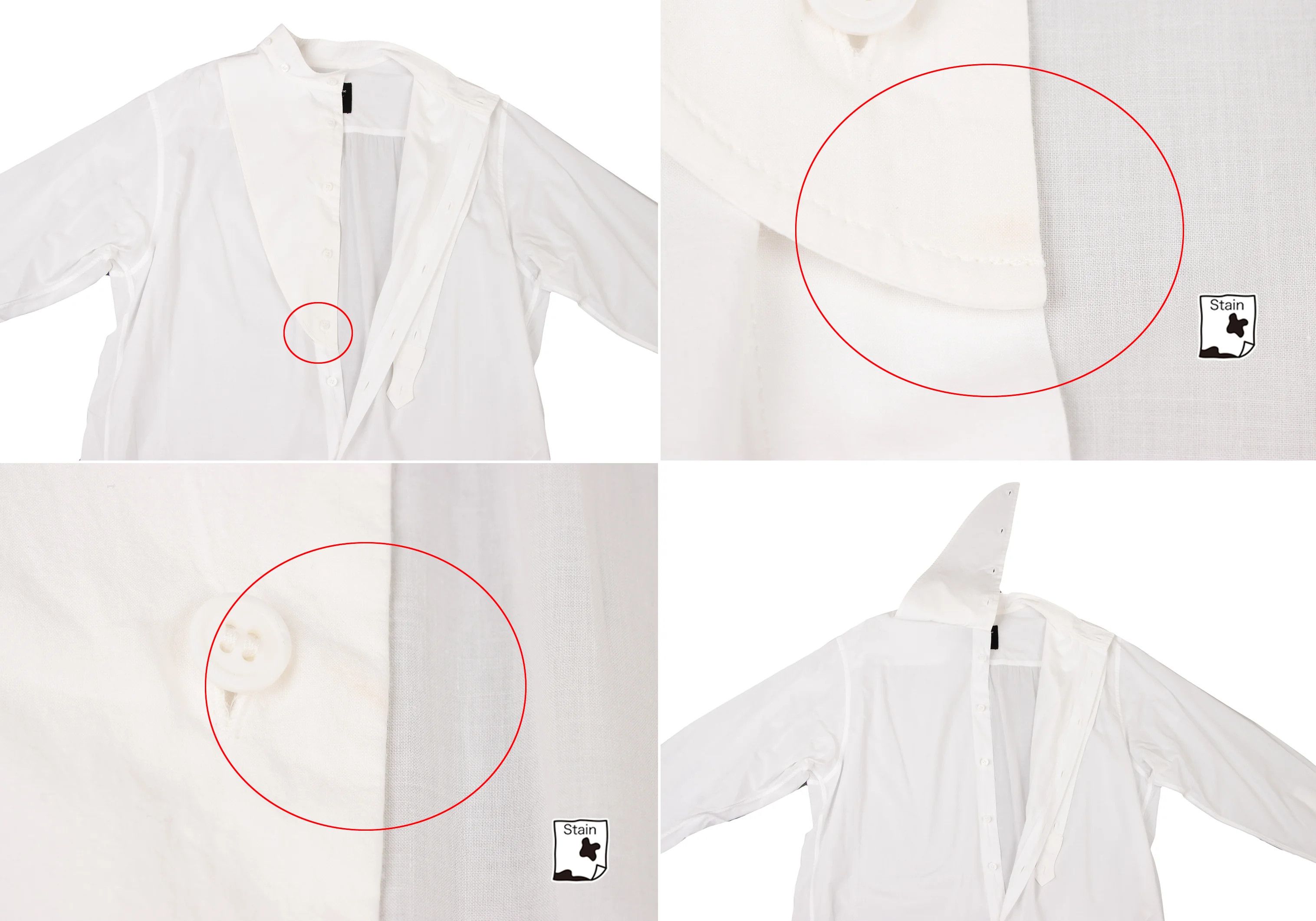 Yohji Yamamoto Yohji Yamamoto Cotton Asymmetrical Big Shirt White Size US S / EU 44-46 / 1 - 9 Thumbnail
