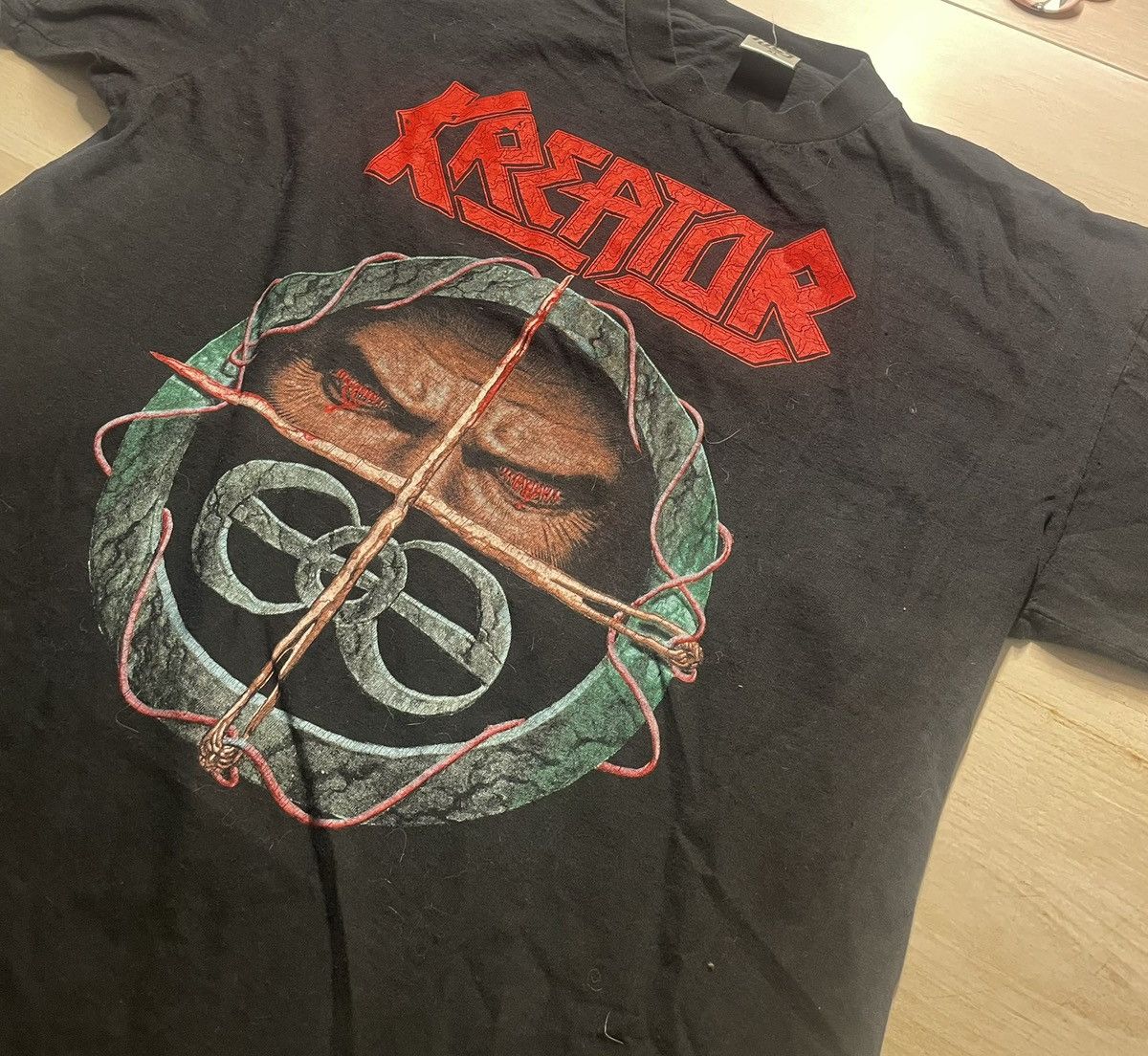 Band Tees Kreator 1990 Torture over Europe Tour shirt thrash metal Size US XL / EU 56 / 4 - 3 Thumbnail
