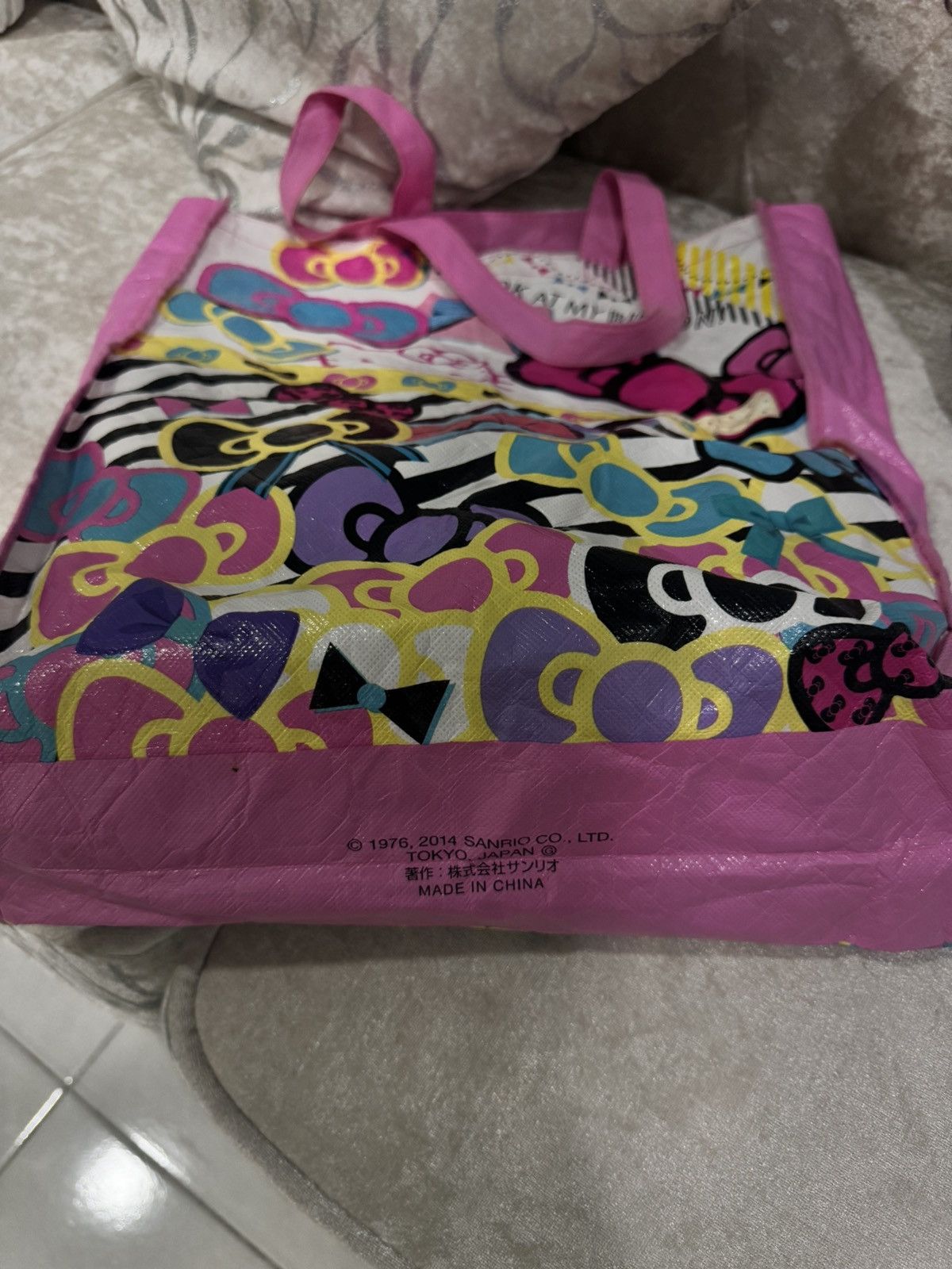 Anime Vintage Hello Kitty Canvas Bag Size ONE SIZE - 4 Thumbnail
