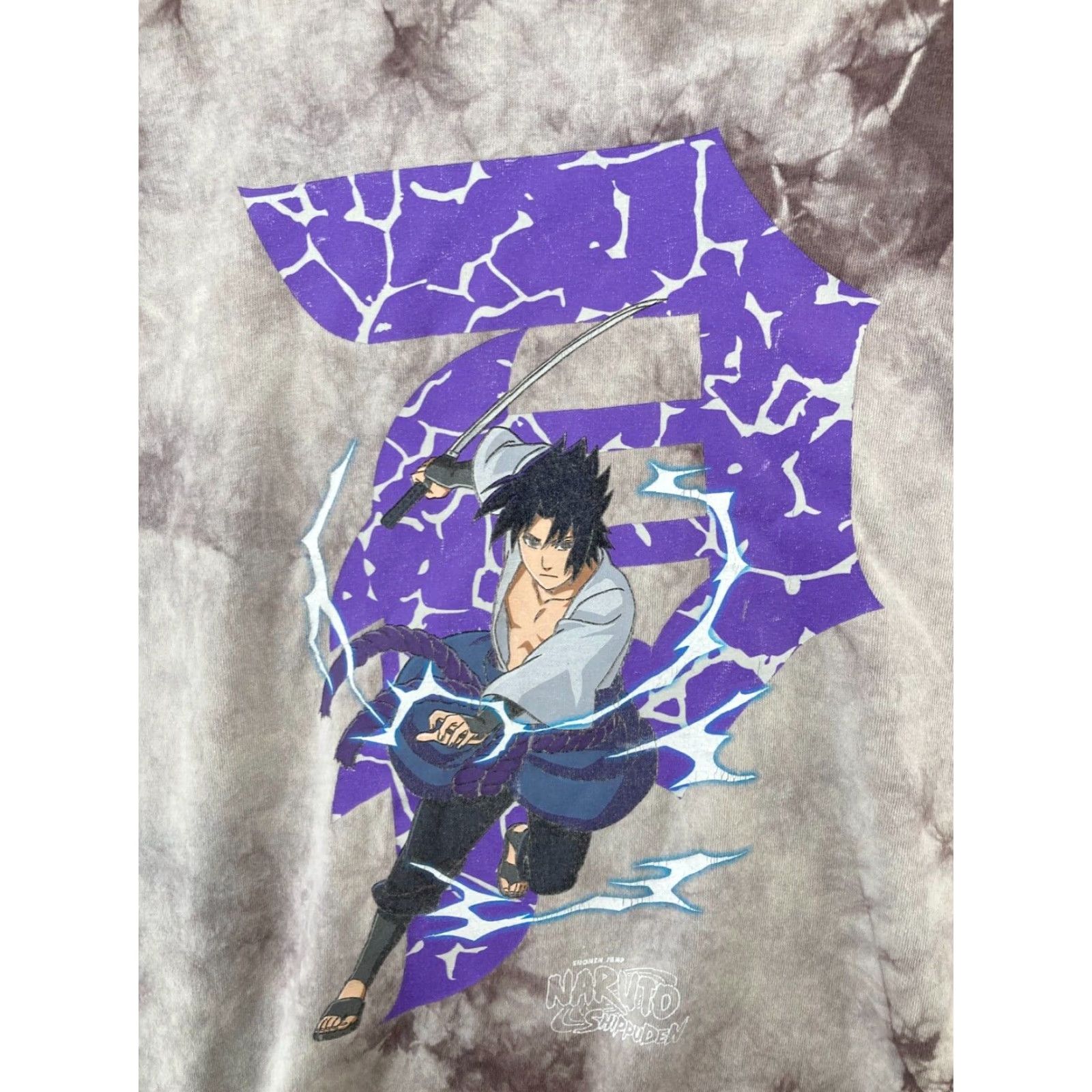 Vintage Naruto Shippuden Mens TShirt Large Tie Dye Anime Sword Size US L / EU 52-54 / 3 - 7 Thumbnail