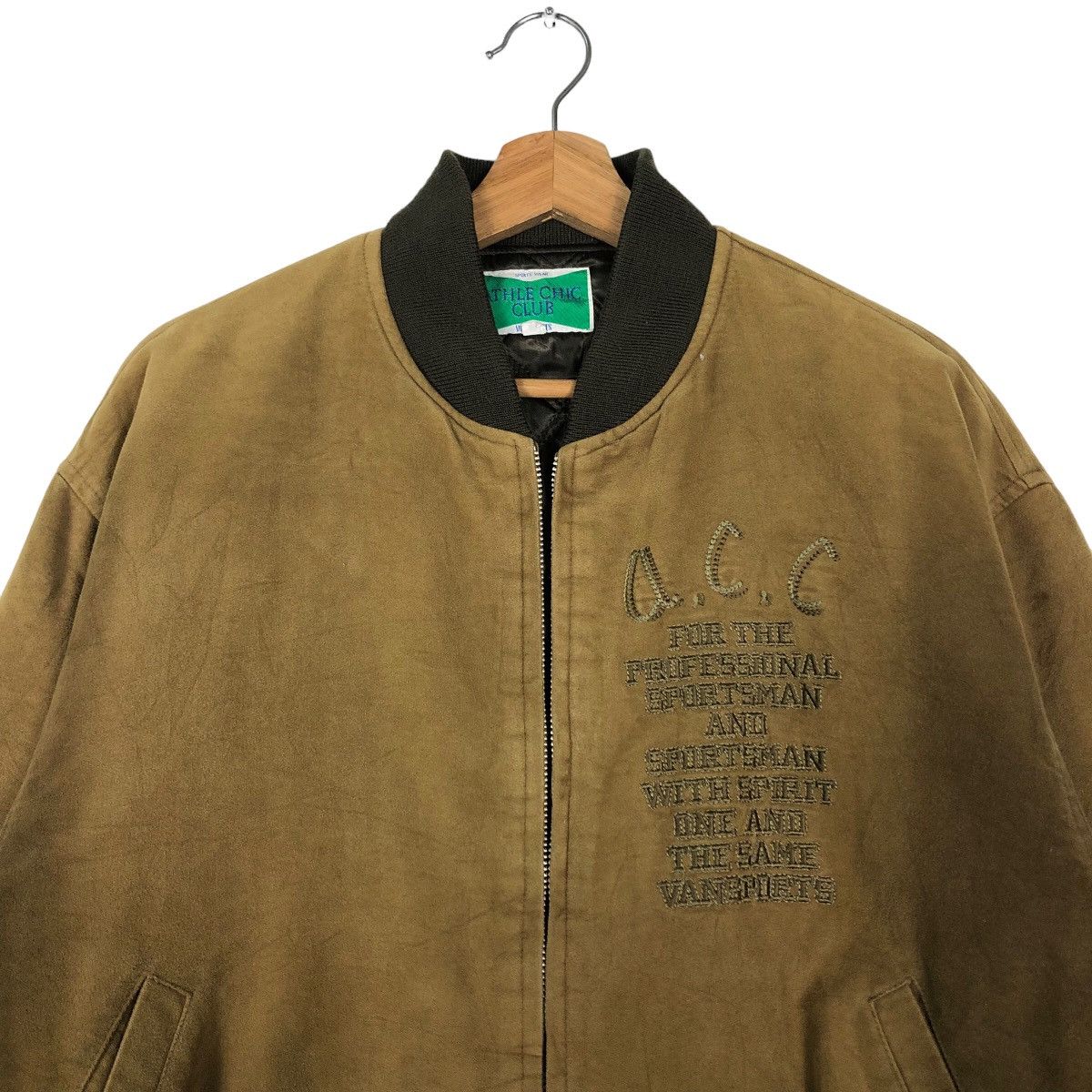 Japanese Brand 🔥Vintage Bomber Jacket Sun Faded Athle Chic Club Japan Size US M / EU 48-50 / 2 - 3 Thumbnail