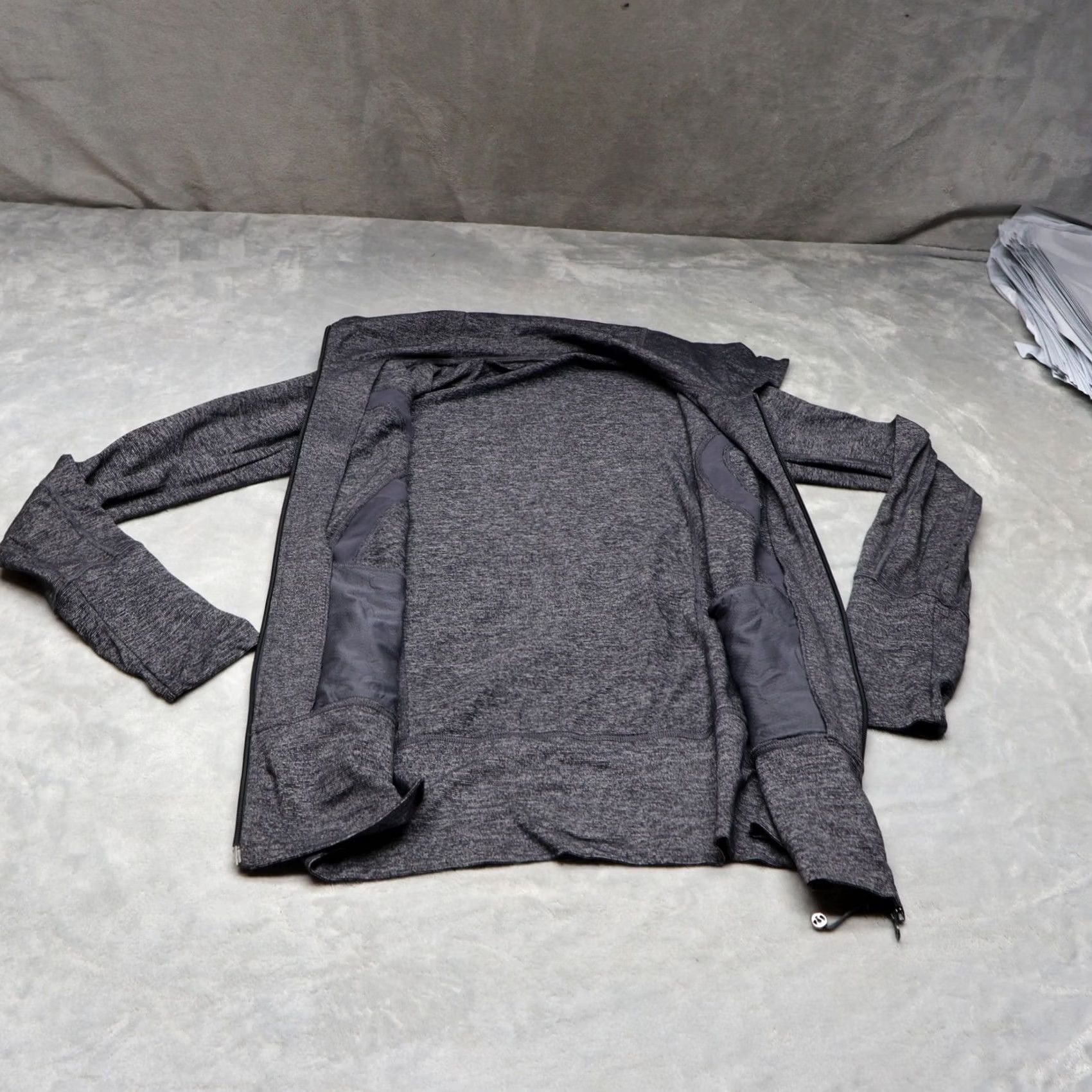 Lululemon Lululemon Jacket Women Gray Heathered In Stride Full Zip Athletic Training Gym 8 Size M / US 6-8 / IT 42-44 - 6 Thumbnail