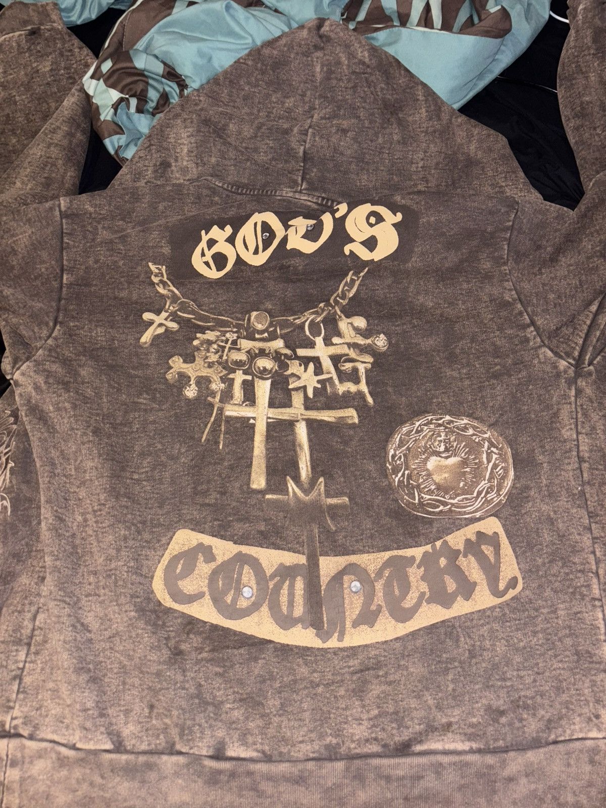 Travis Scott Cactus Jack by Travis Scott God's Country Zip Hoodie 'Brown' Size US XL / EU 56 / 4 - 9 Thumbnail