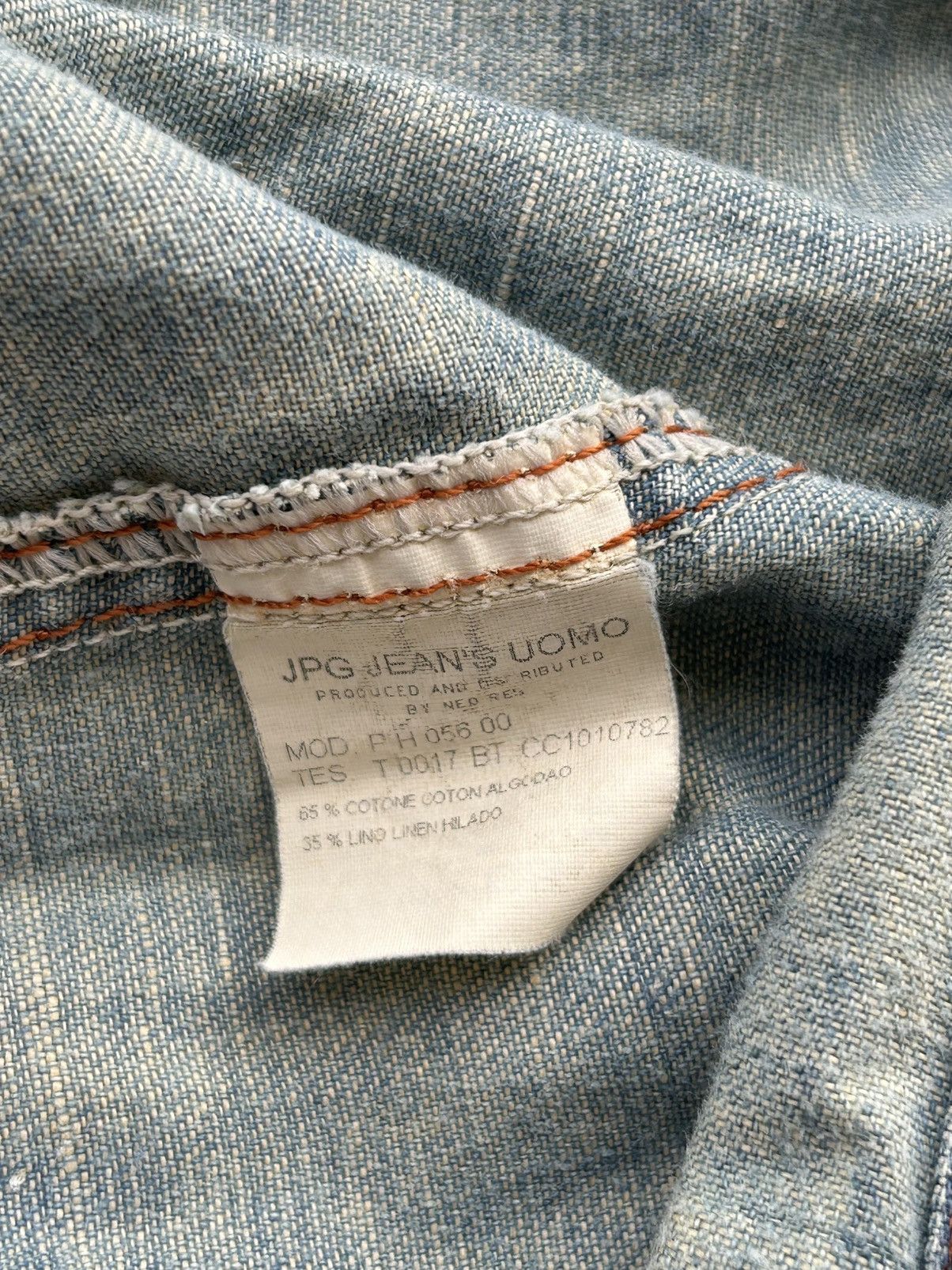 Jean Paul Gaultier Vintage Jean Paul Gaultier cropped belted denim jacket 90's Size M / US 6-8 / IT 42-44 - 9 Thumbnail