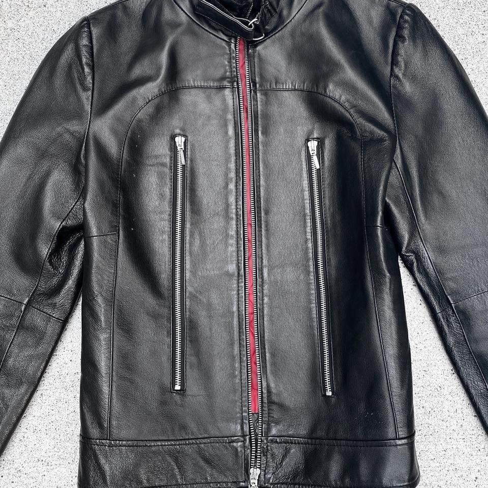Vintage Avant - Garde biker archive leather jacket Size M / US 6-8 / IT 42-44 - 3 Thumbnail