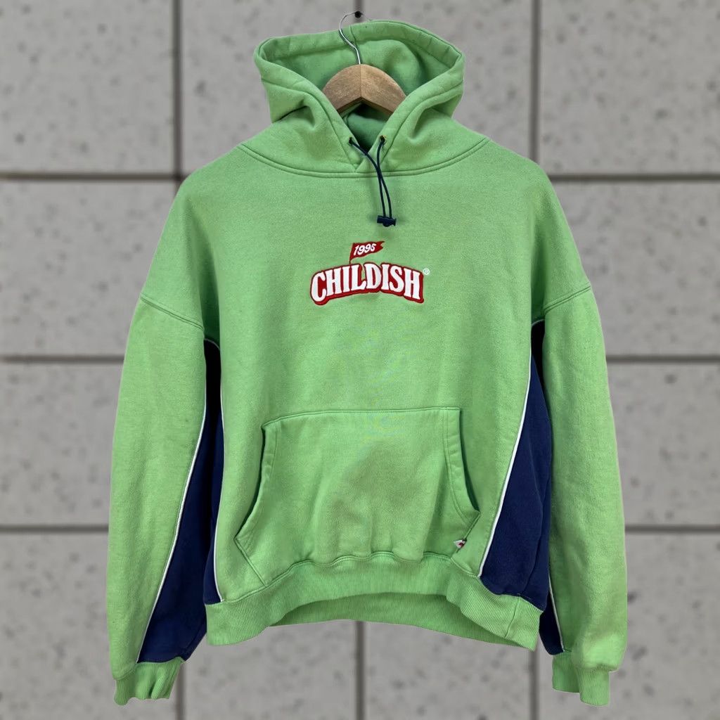 Logo 7 VINTAGE TGFbro Hoodie Shirt Mens Size M Green Blue Logo Hooded Pullover 95 Sweatshirt Size US M / EU 48-50 / 2 - 1 Thumbnail