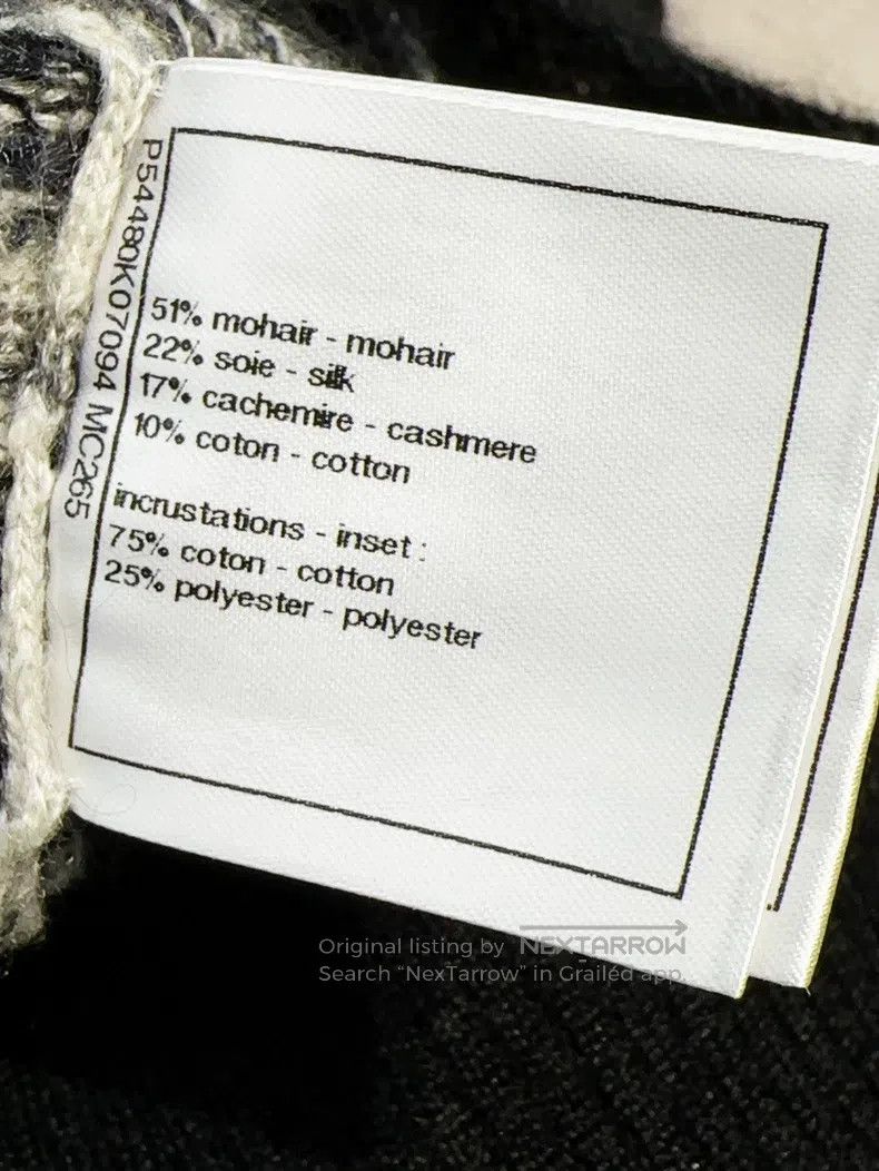 Chanel Chanel Black and white gray mixed colour snowflake turtlen Size XXS / US 00 / IT 34 - 6 Thumbnail
