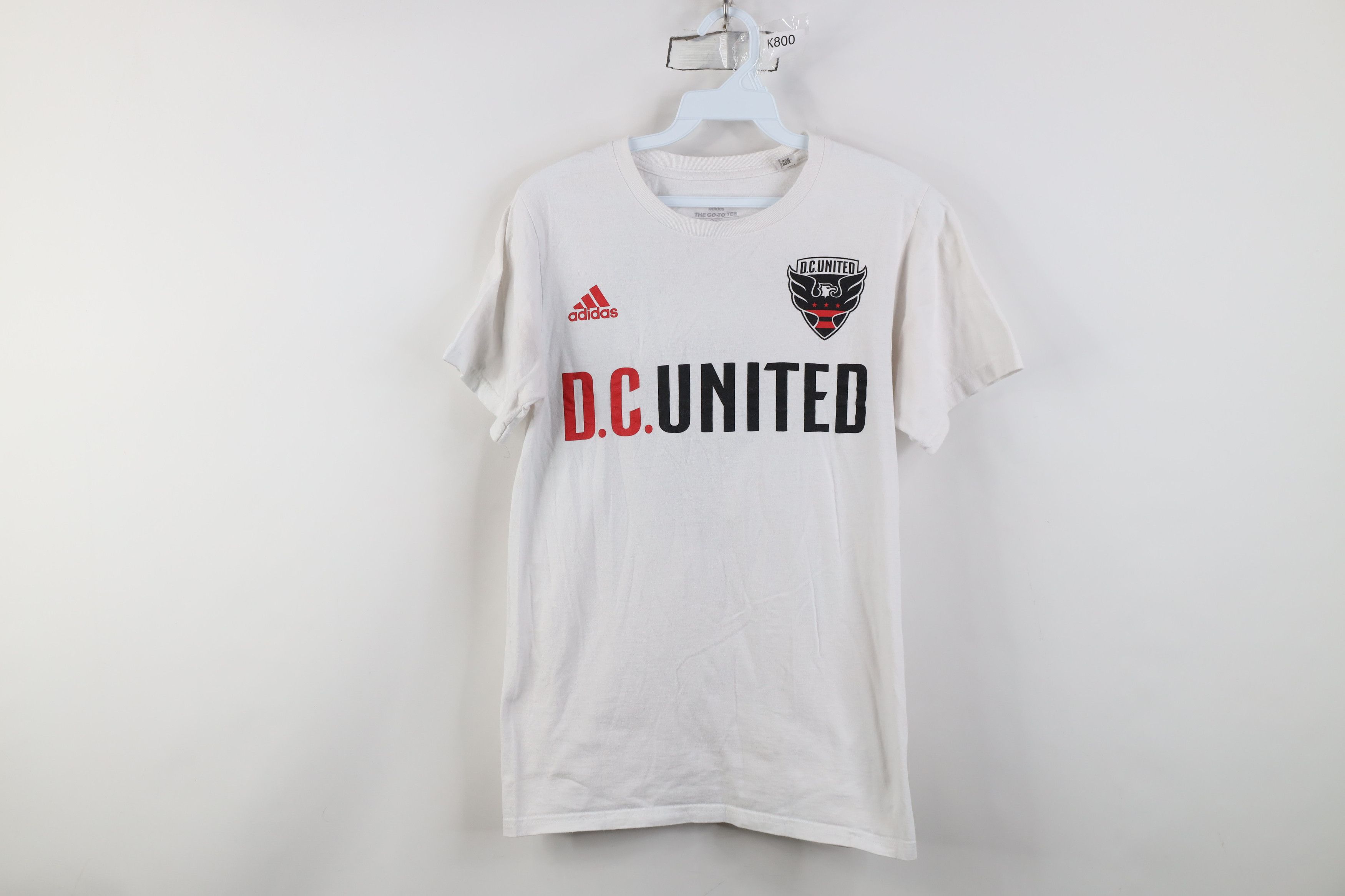Adidas Vintage Y2K Adidas DC United Soccer Jersey T-Shirt White #9 Size US S / EU 44-46 / 1 - 1 Thumbnail