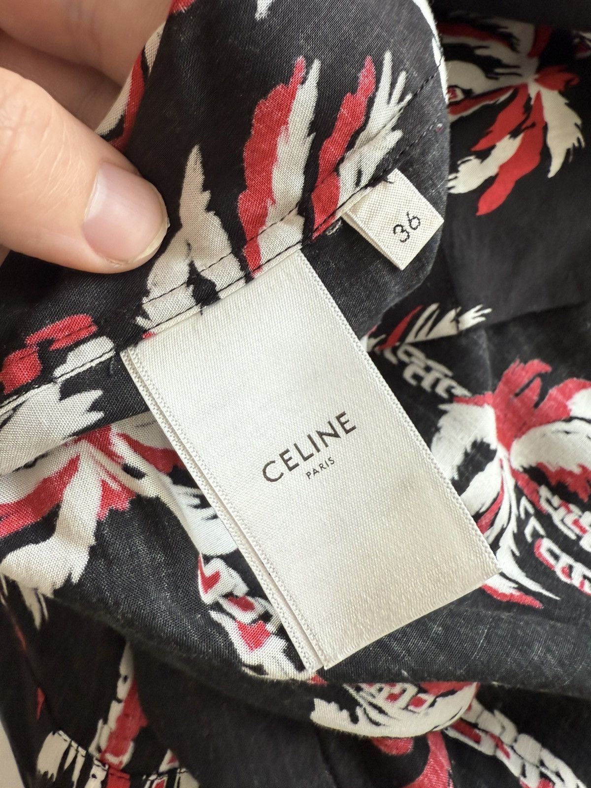 Celine × Hedi Slimane Celine Hawaiian Shirt Size US S / EU 44-46 / 1 - 16 Thumbnail