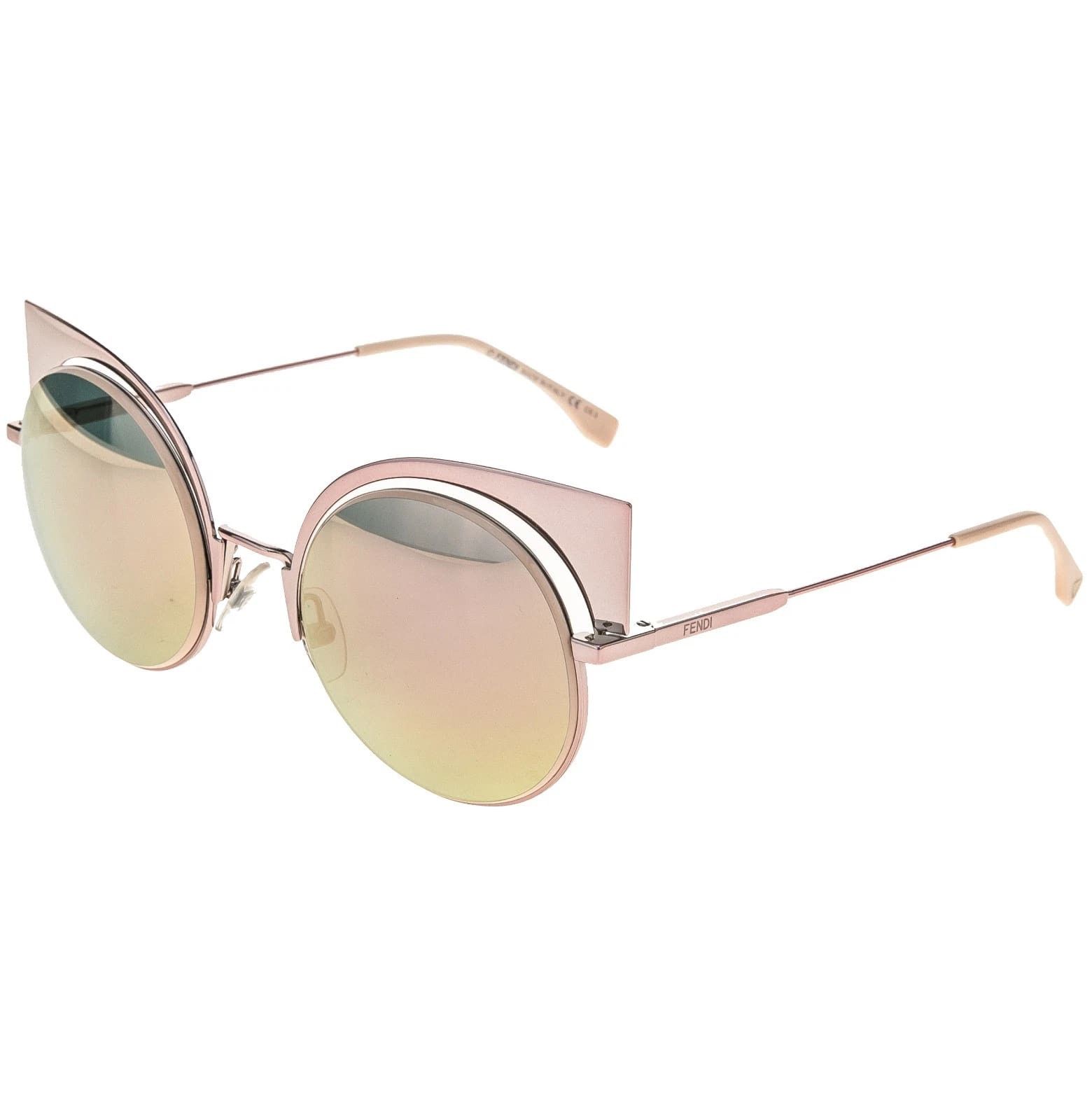 Fendi FENDI FF0177S EYESHINE 0177 Metal Mirrored Sunglasses Women Size ONE SIZE - 6 Thumbnail