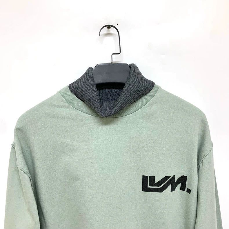 Louis Vuitton Mint green fake two-piece sweatshirt