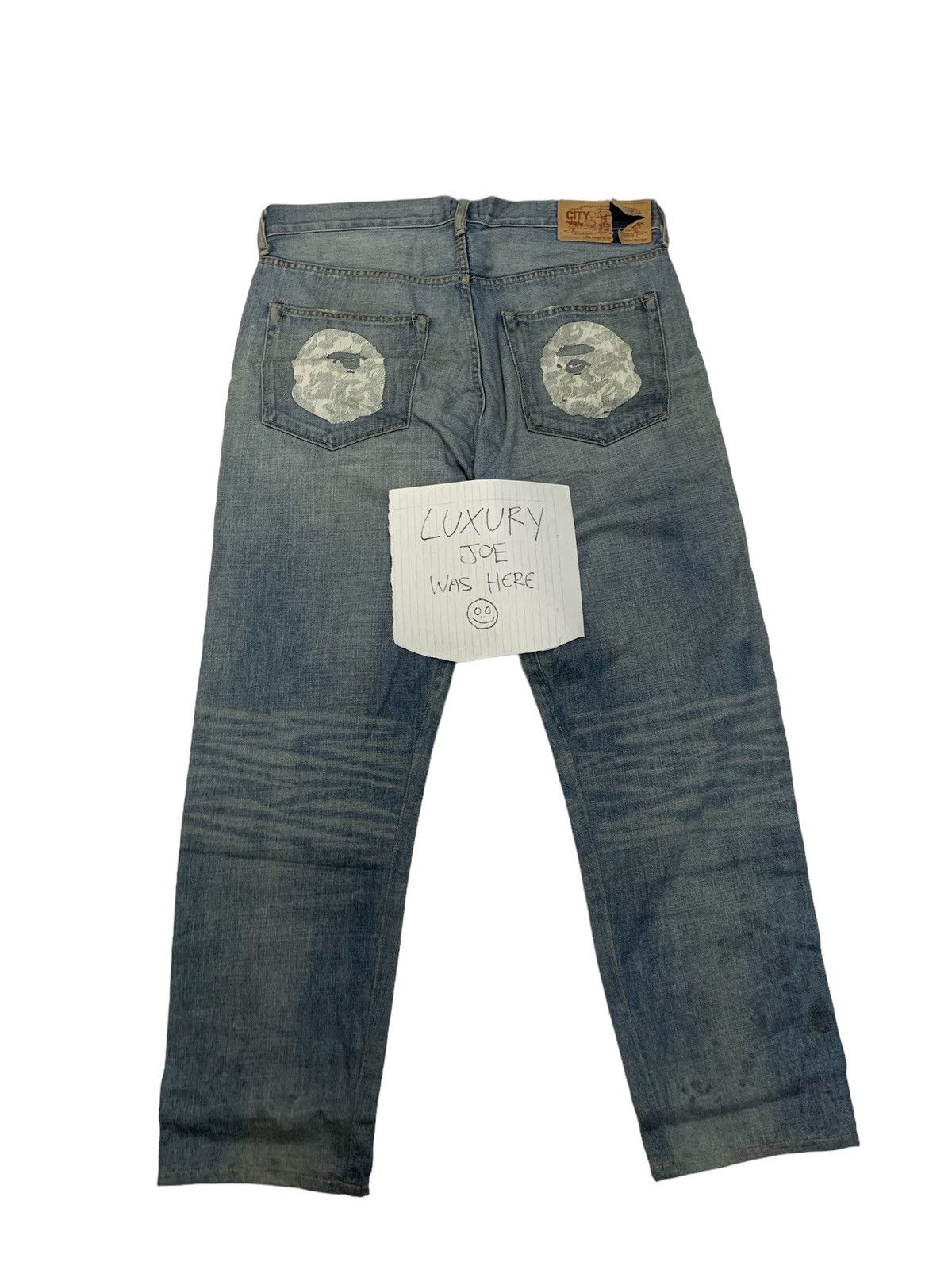 Bape VTG OG BAPE HEAD CAMO DENIM W36 Size US 36 / EU 52 - 14 Thumbnail