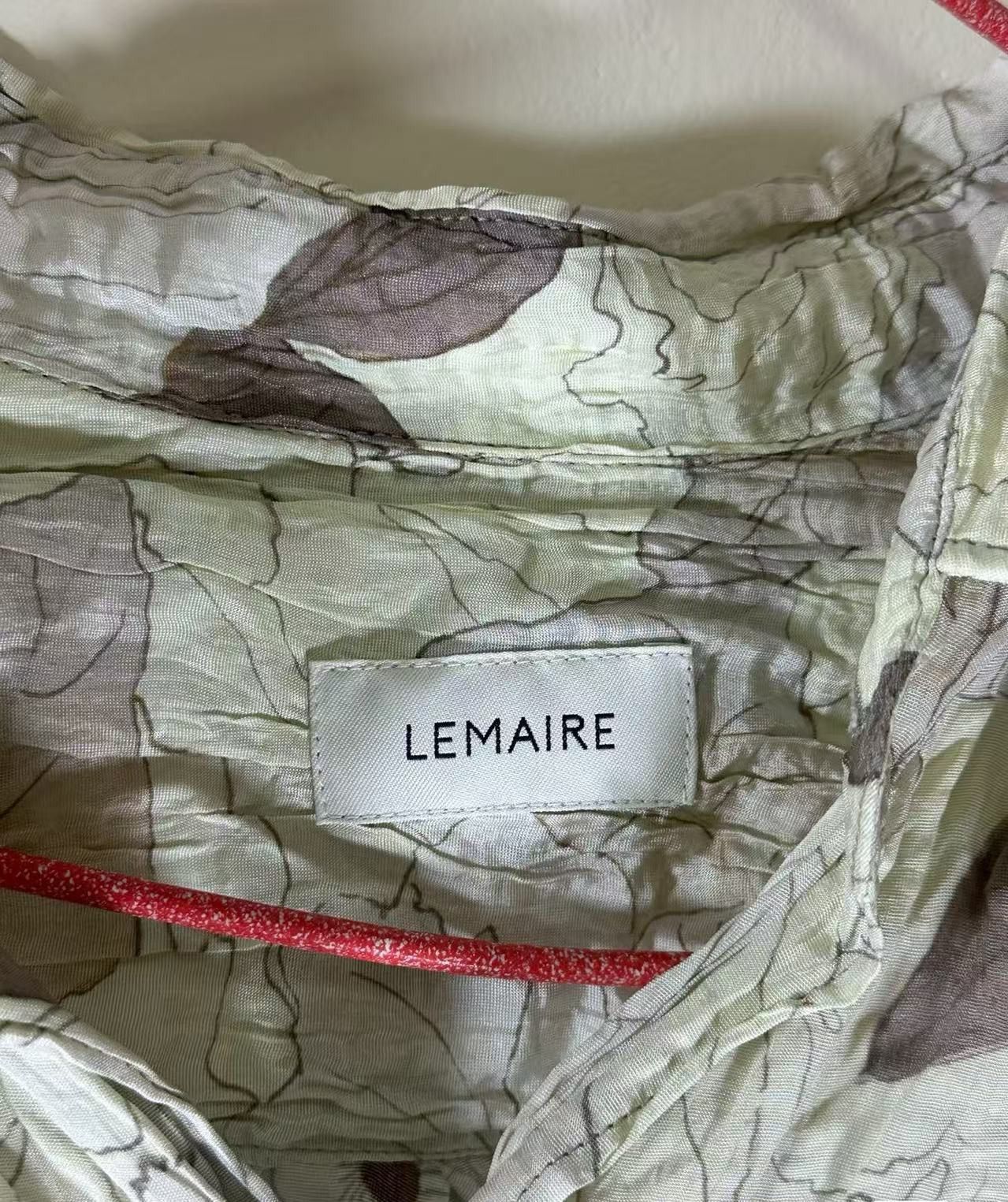 Lemaire Lemaire 23ss dried silk pleated short-sleeved shirt Size US M / EU 48-50 / 2 - 5 Thumbnail
